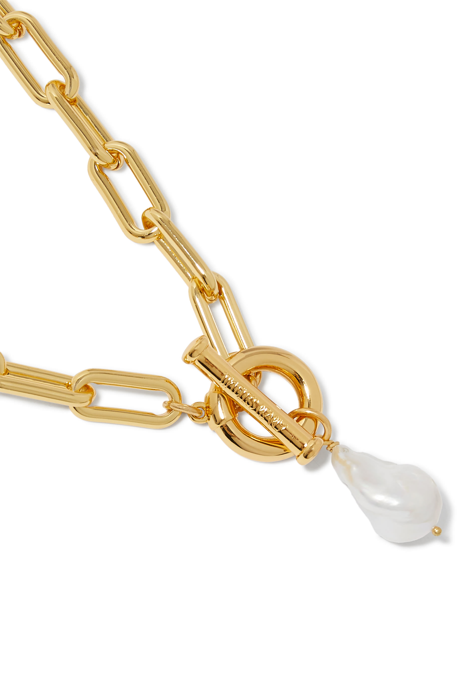 قلادة مرصعة بلؤلؤة كبيرة