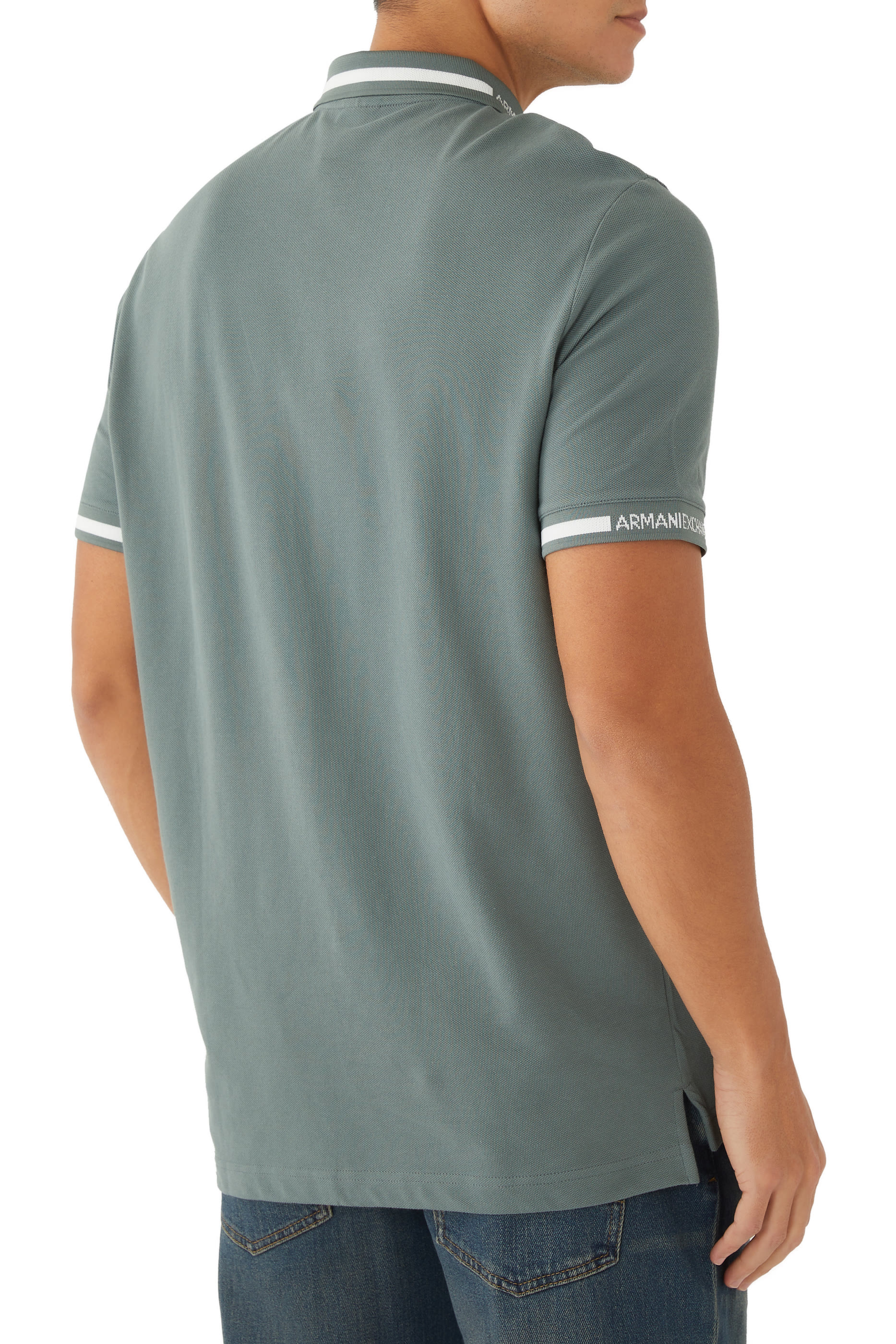 قميص بولو بنصف سحاب قطن بيكيه