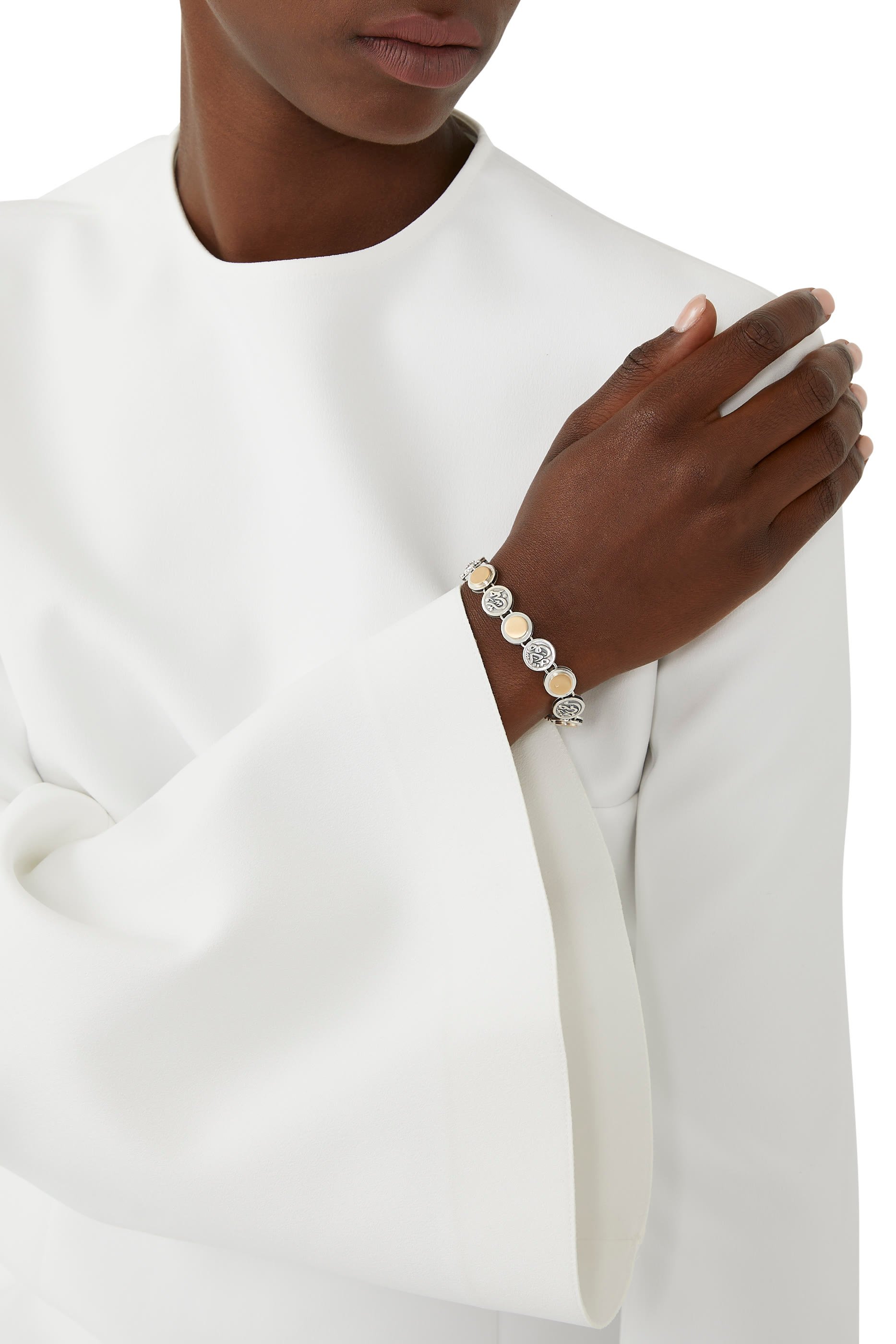 سوار إنديرمنت ذهب أصفر عيار 18 وفضة إسترلينية