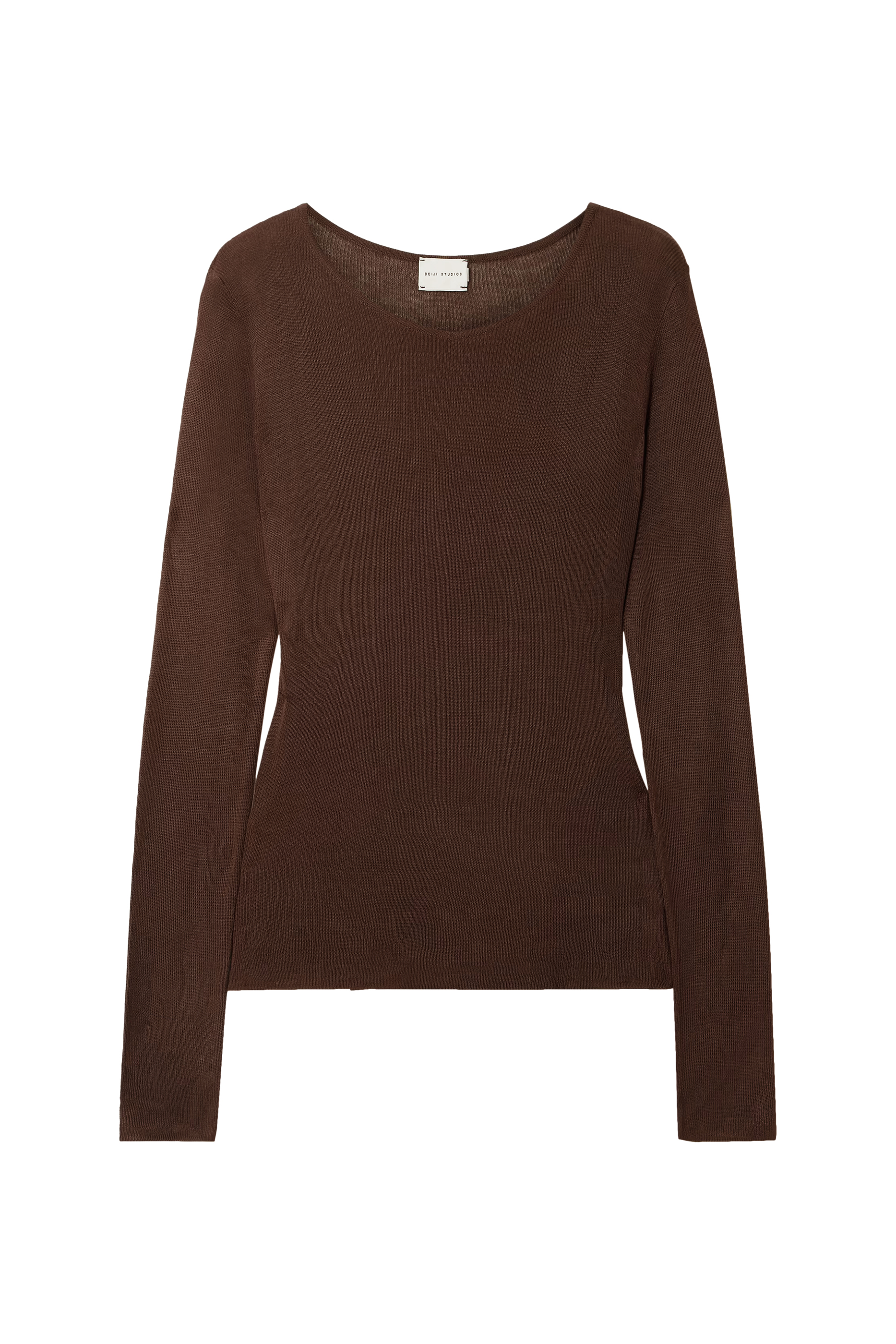 بلوزة بأكمام طويلة منسوجة