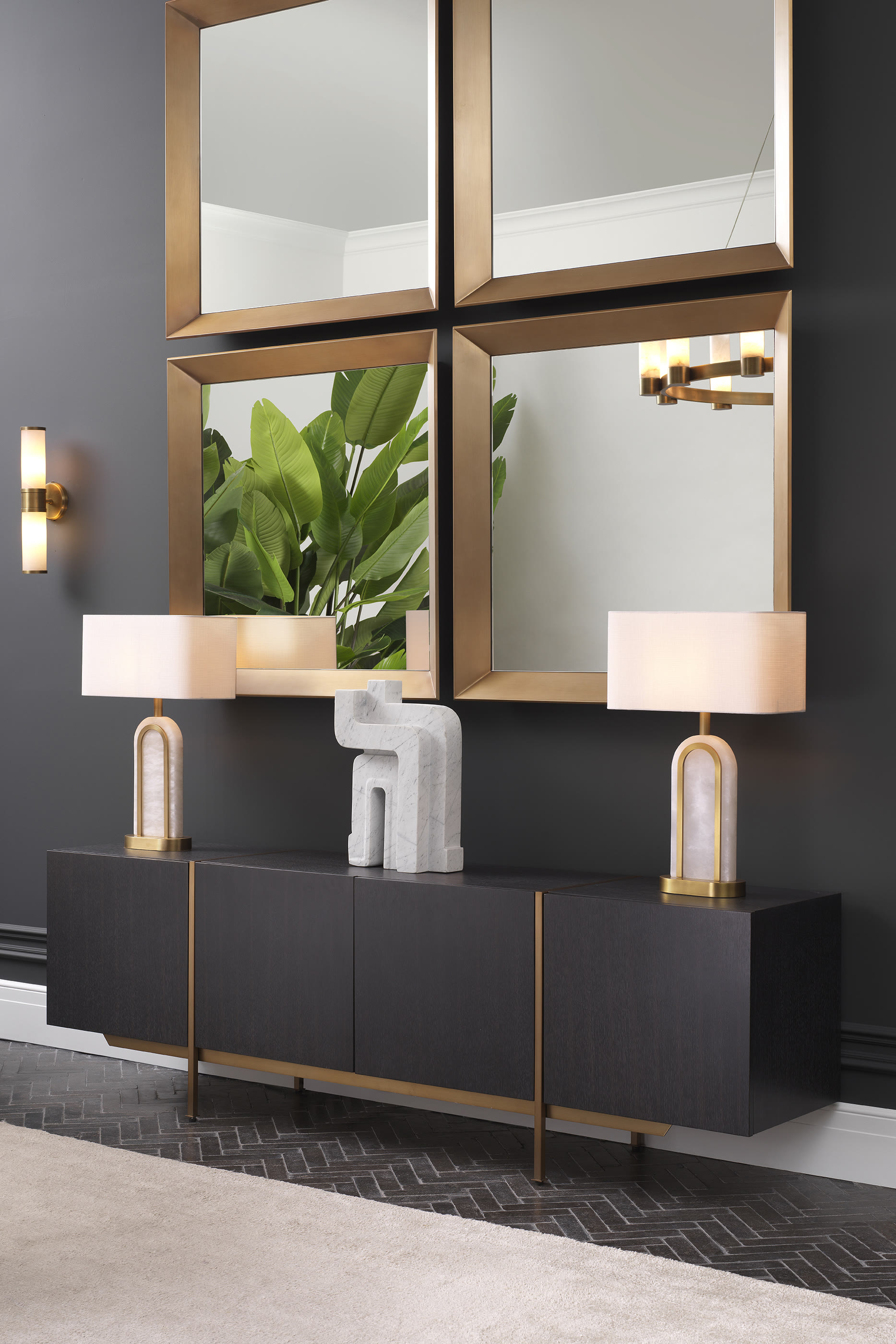 طاولة تزيين بازيليان خشب البلوط