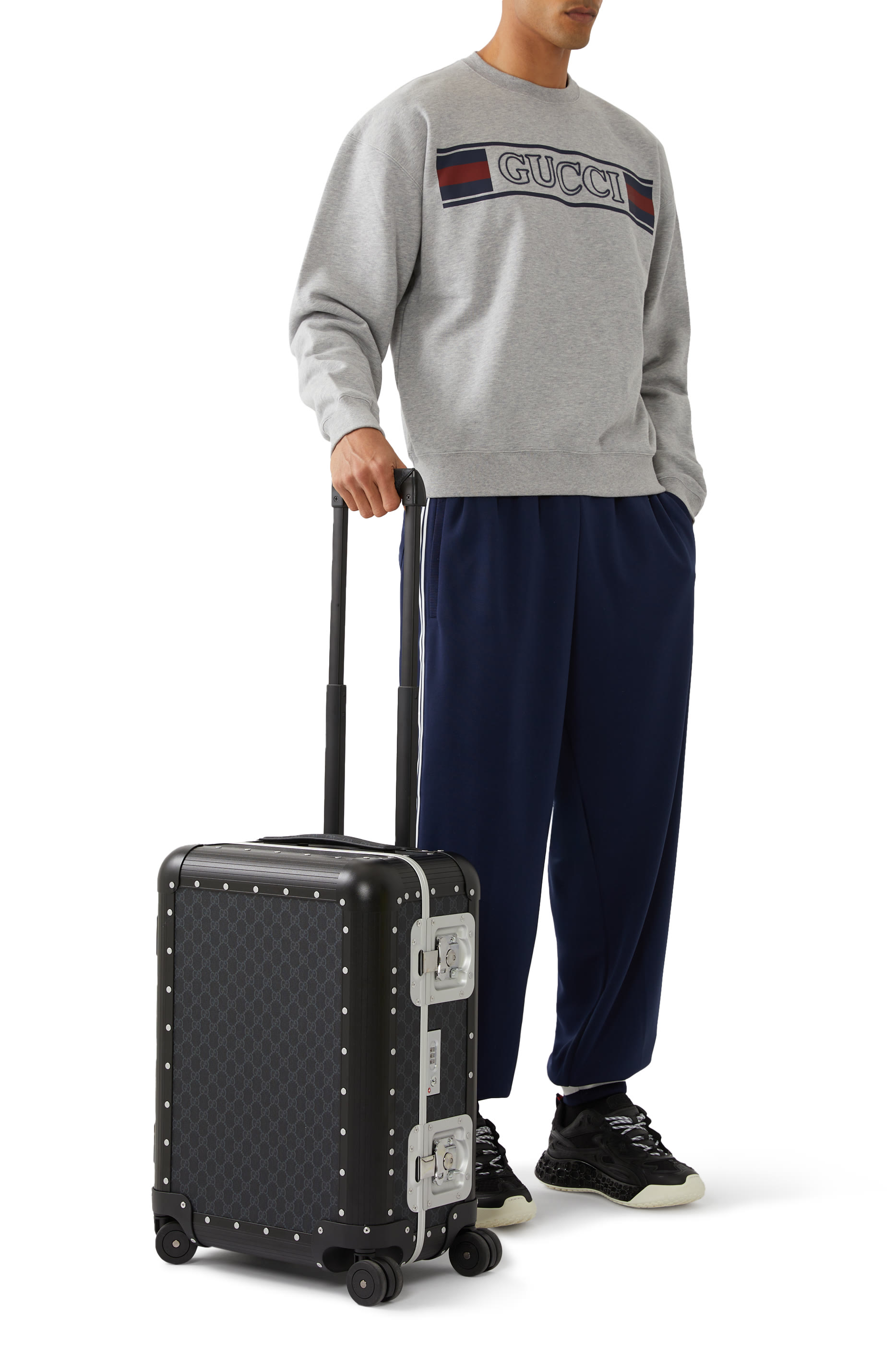 عربة ضيافة قماش قنب سوبريم بنقشة حرفي شعار الماركة