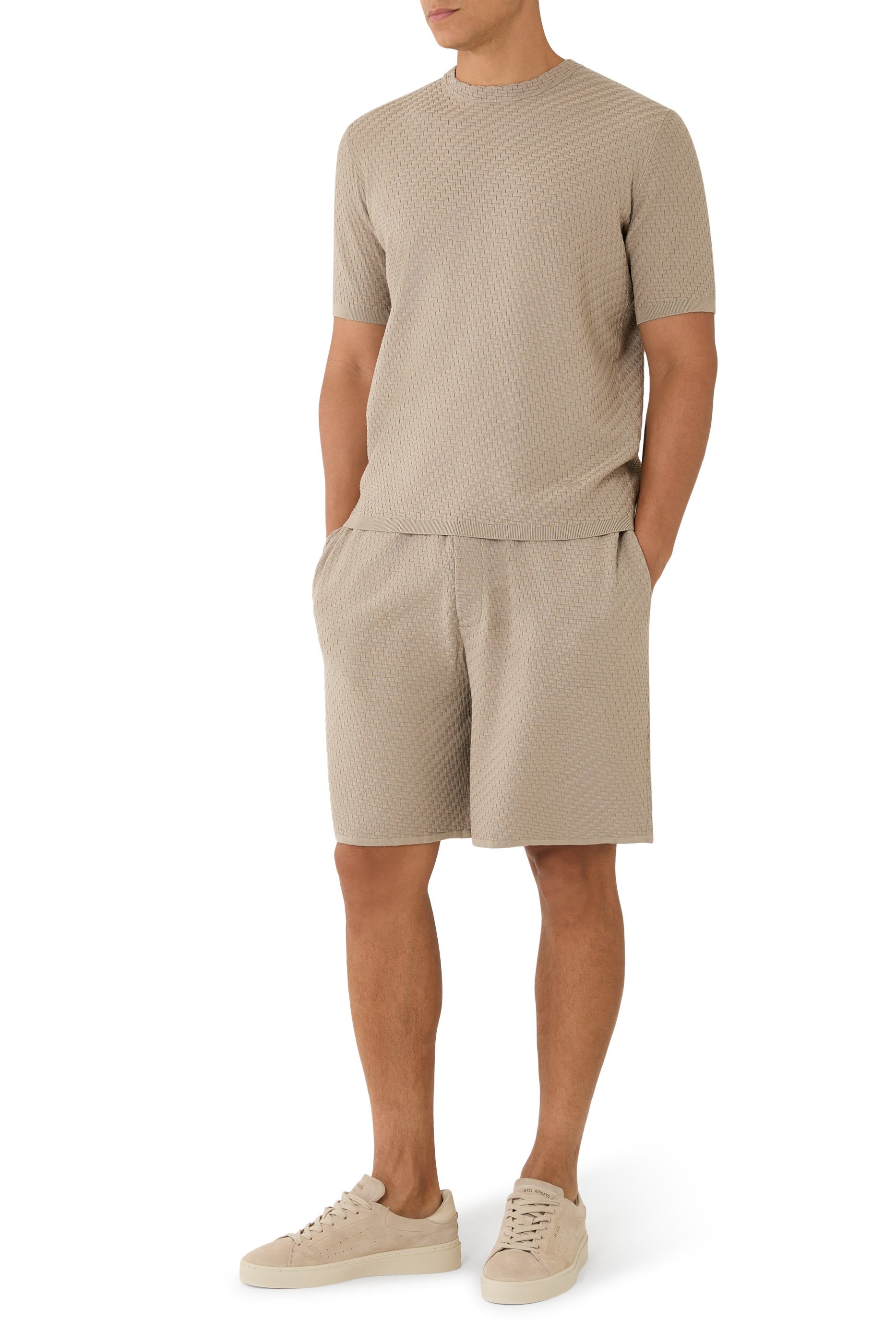 سترة صوف عضوي بارز الملمس