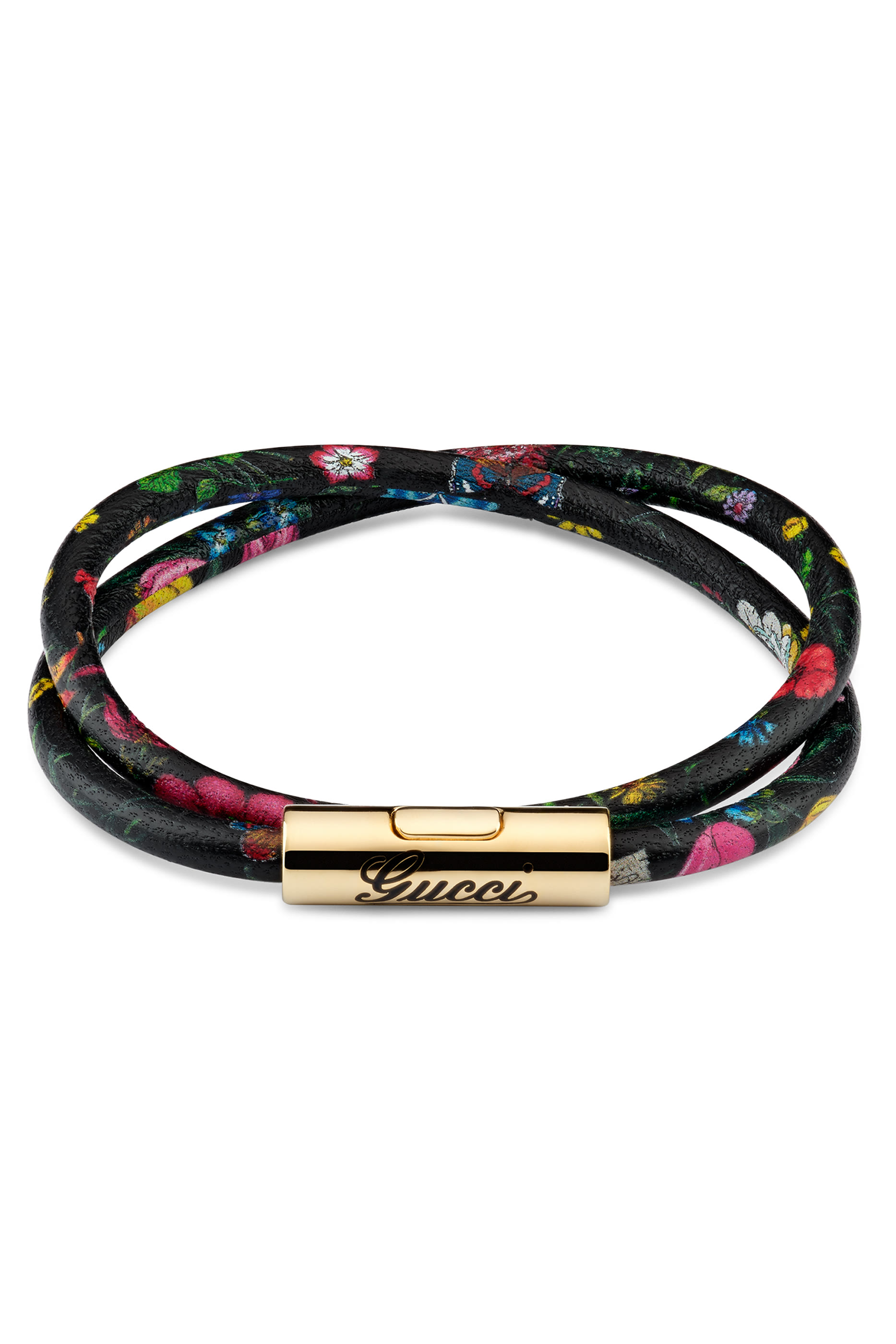 سوار مزدوج جلد بحروف شعار الماركة