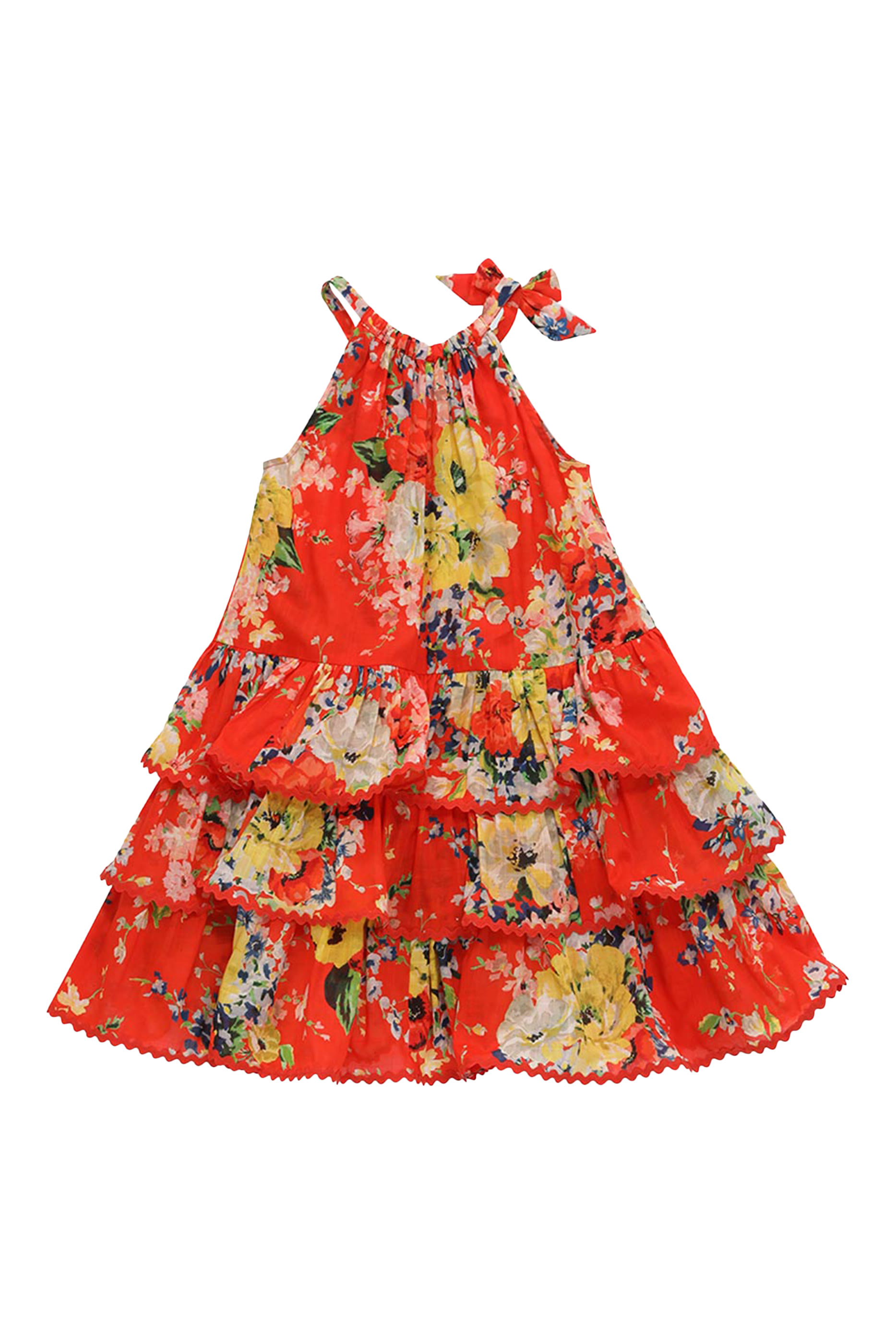 فستان الايت برباط حول الرقبة للأطفال