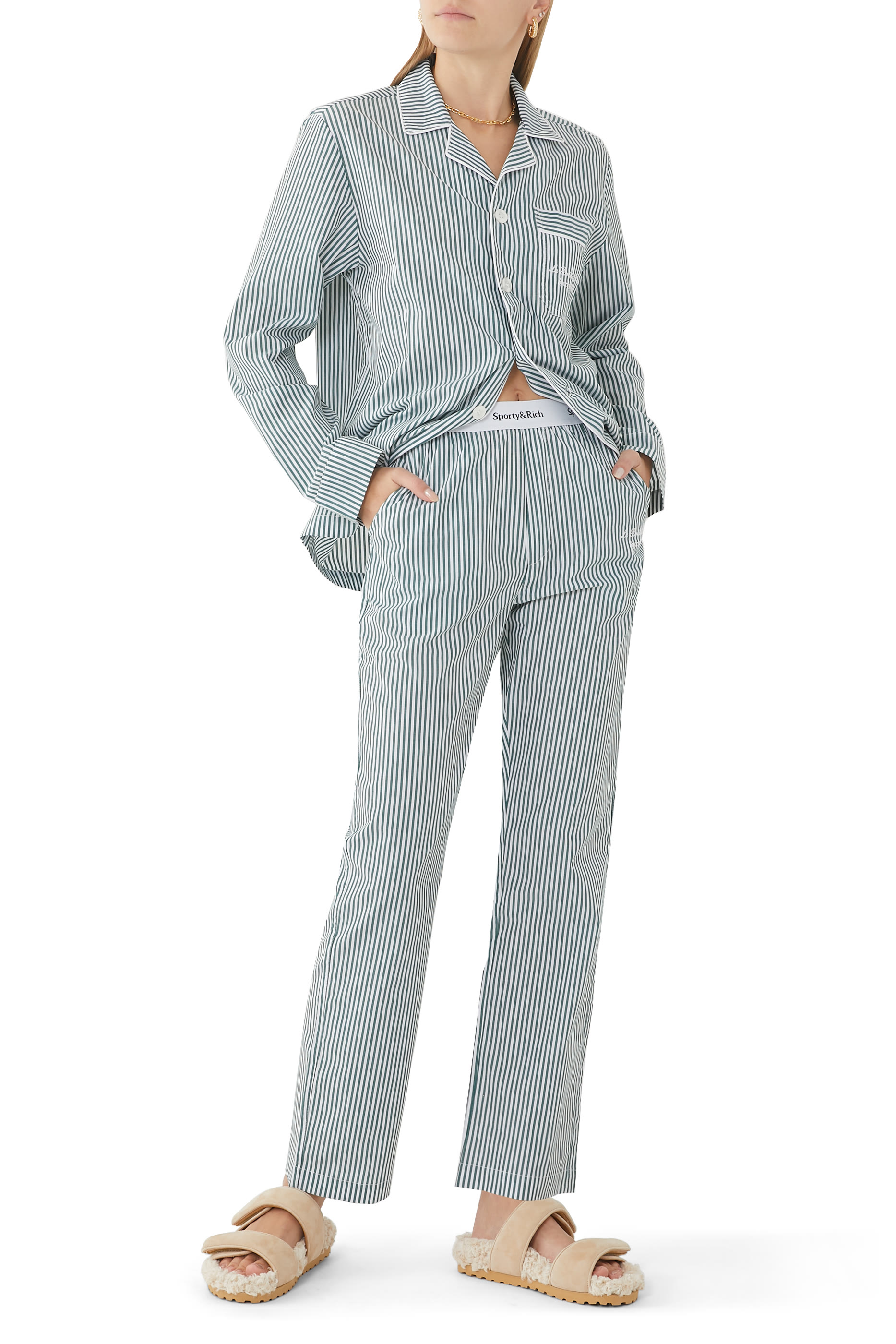 Sporty & Rich x Le Bristol Paris Faubourg Pyjama Pants