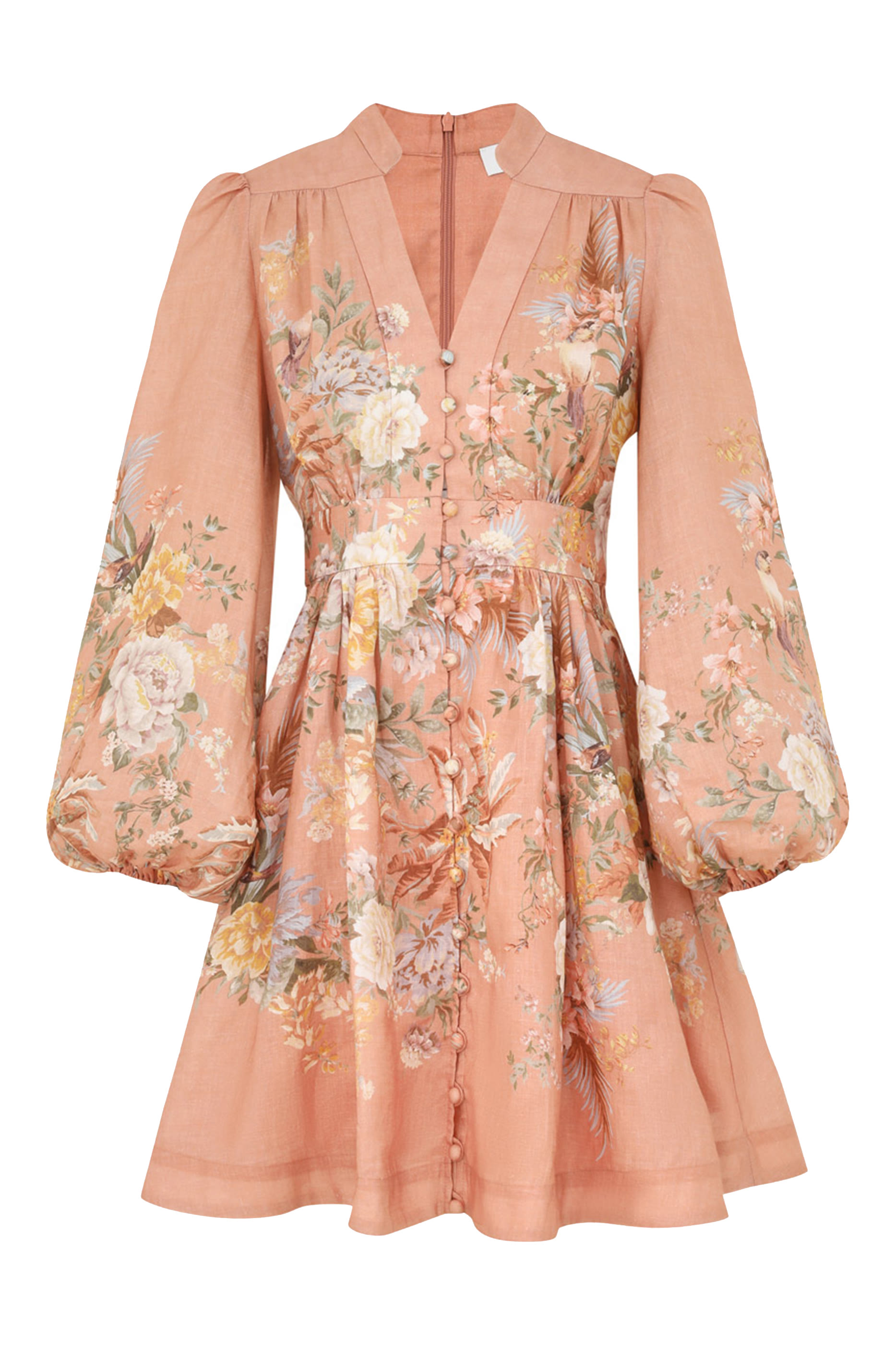 فستان تالو قصير بتصميم منفوخ