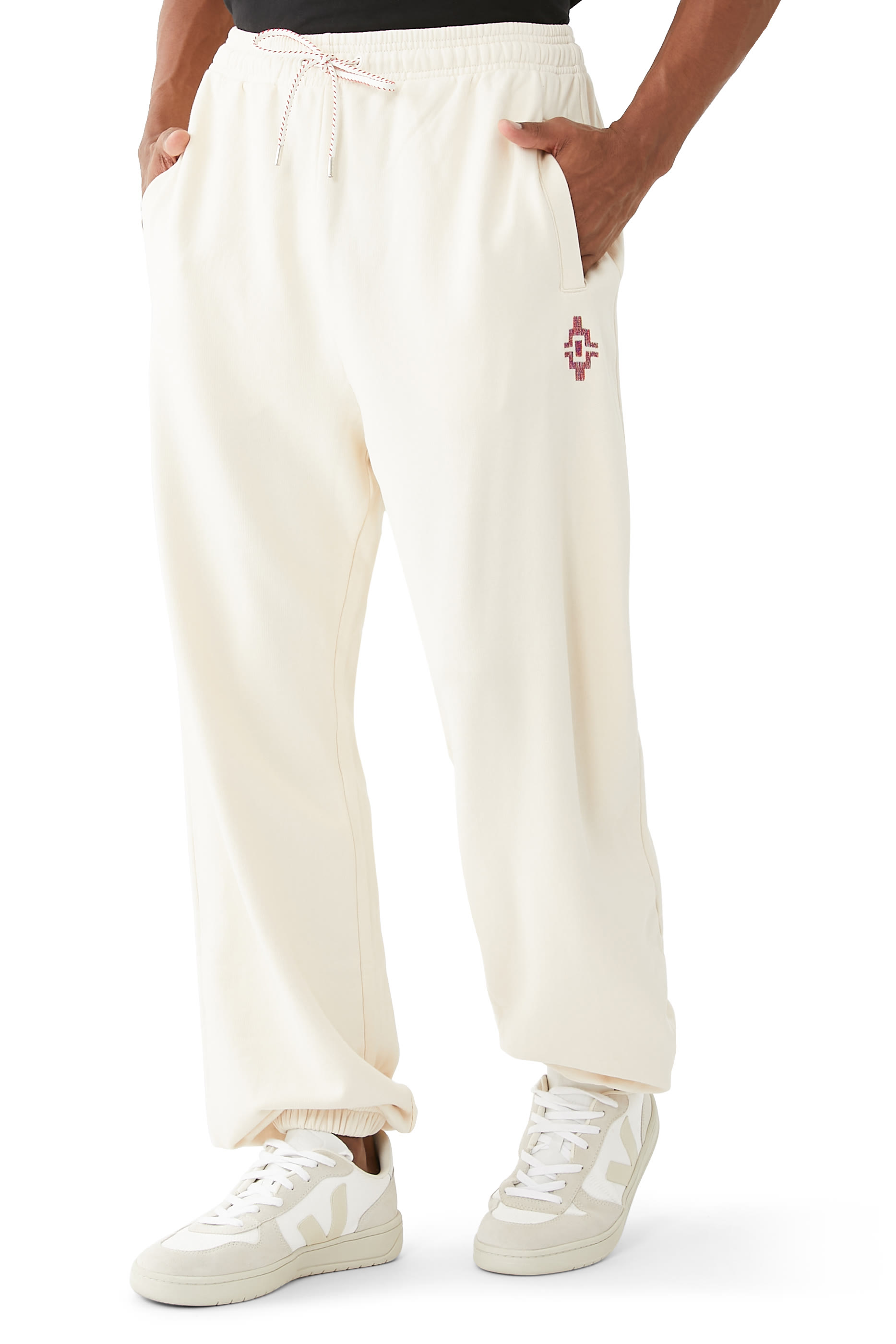 بنطال رياضي فضفاض بطبعة شعار الماركة بتصميم غرافيتي