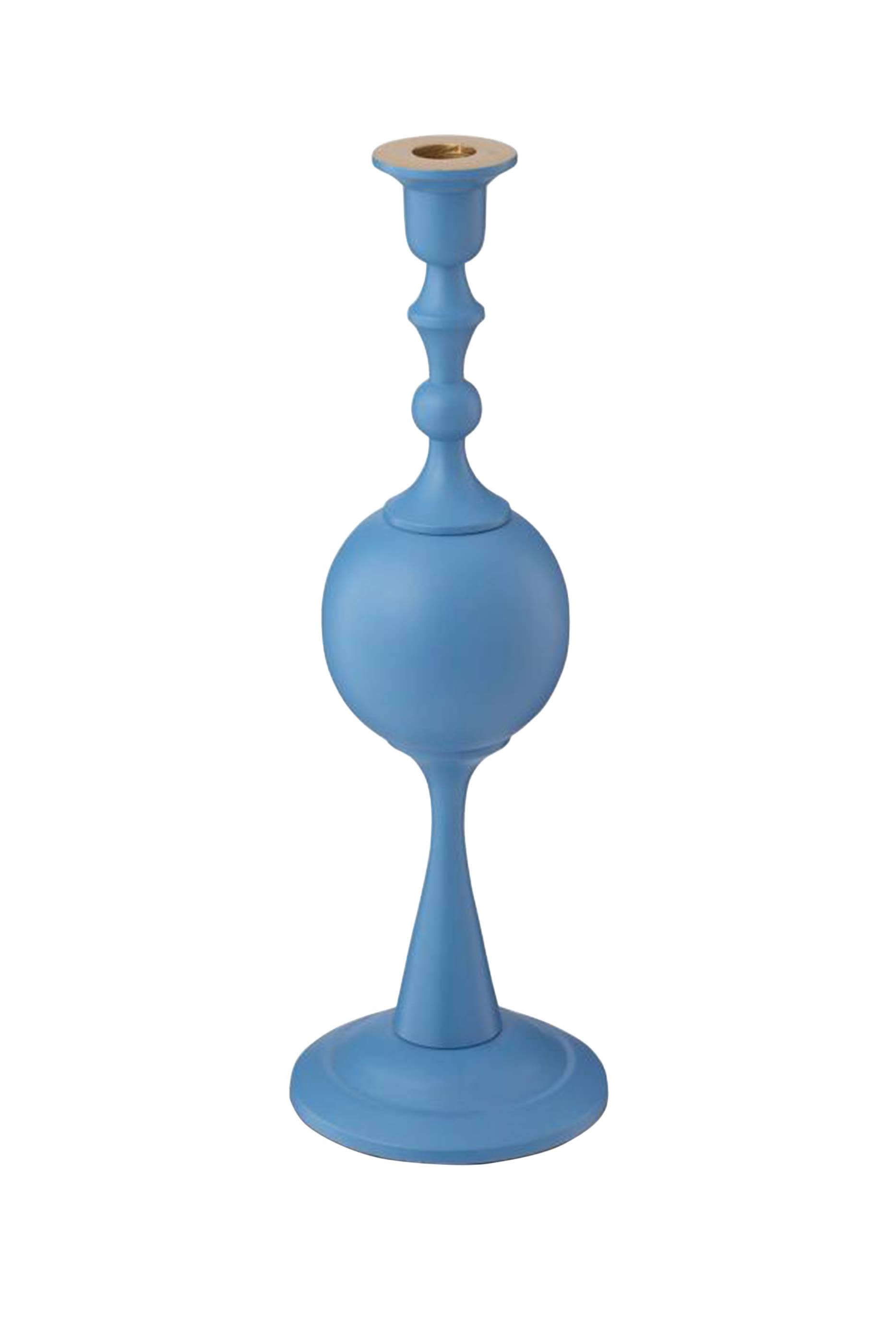 حامل شمعة بتصميم كروي متوسط معدن