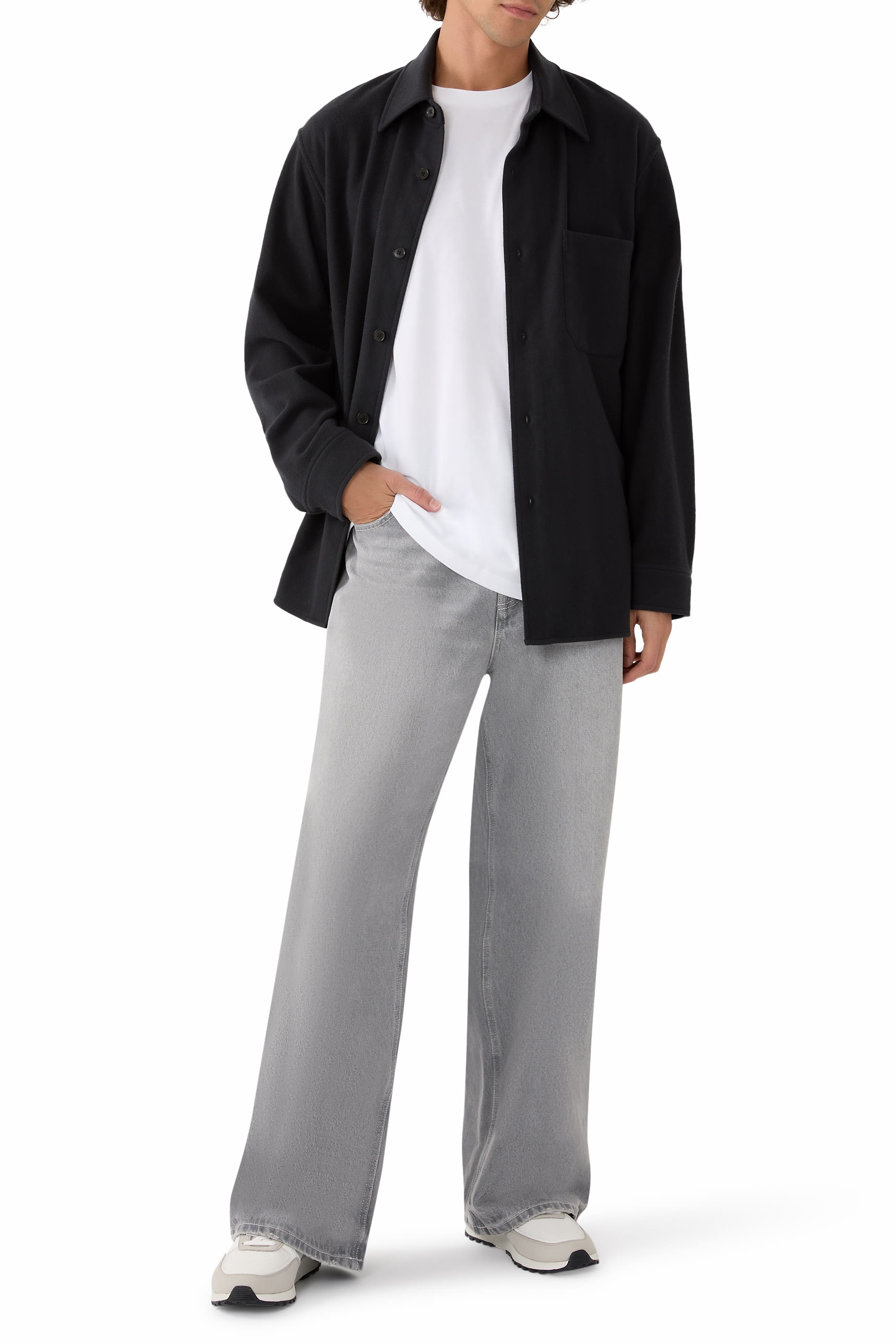 قميص فلانيل صوف فاخر ناعم