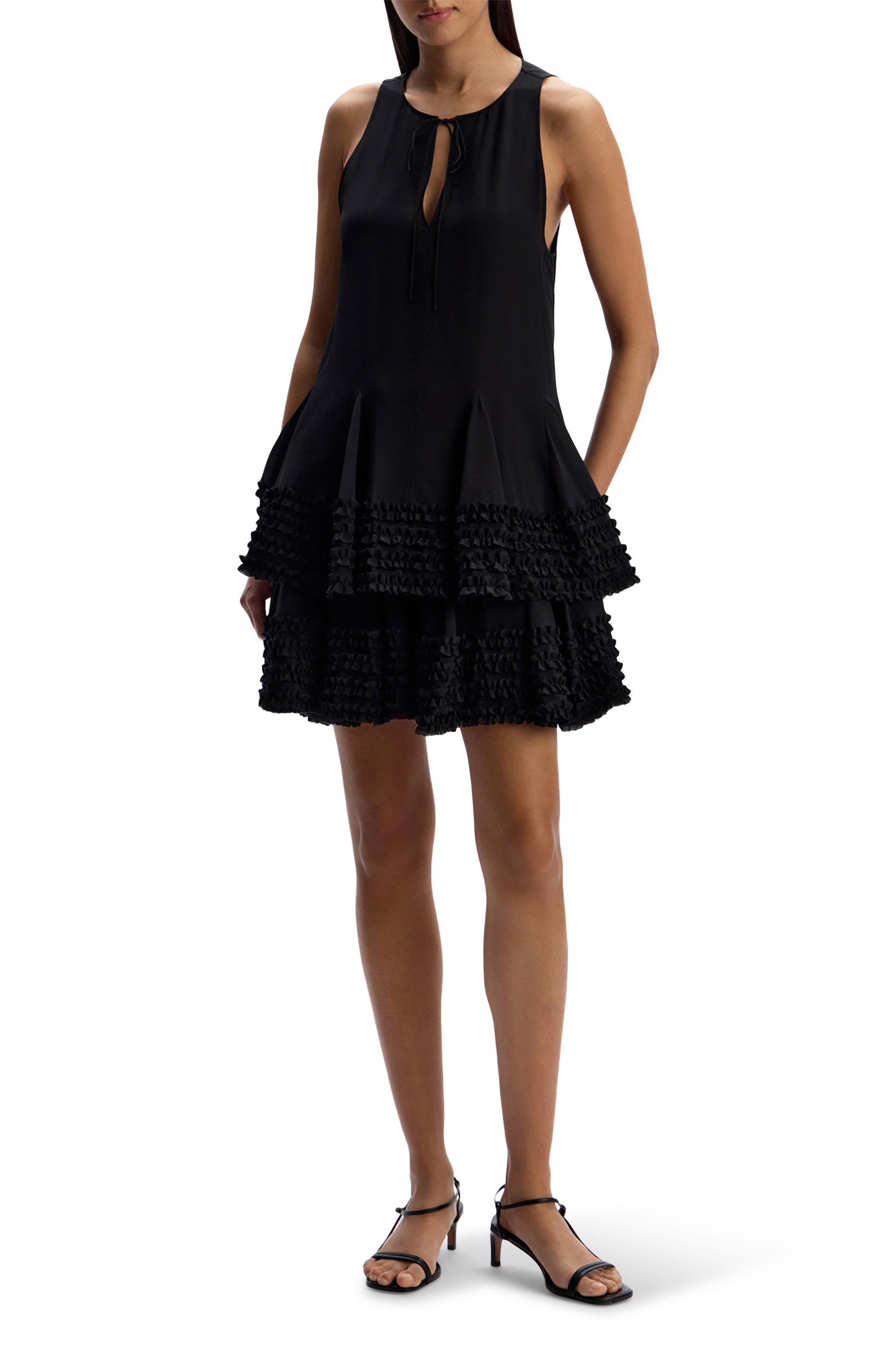 تنورة حرير شيفون