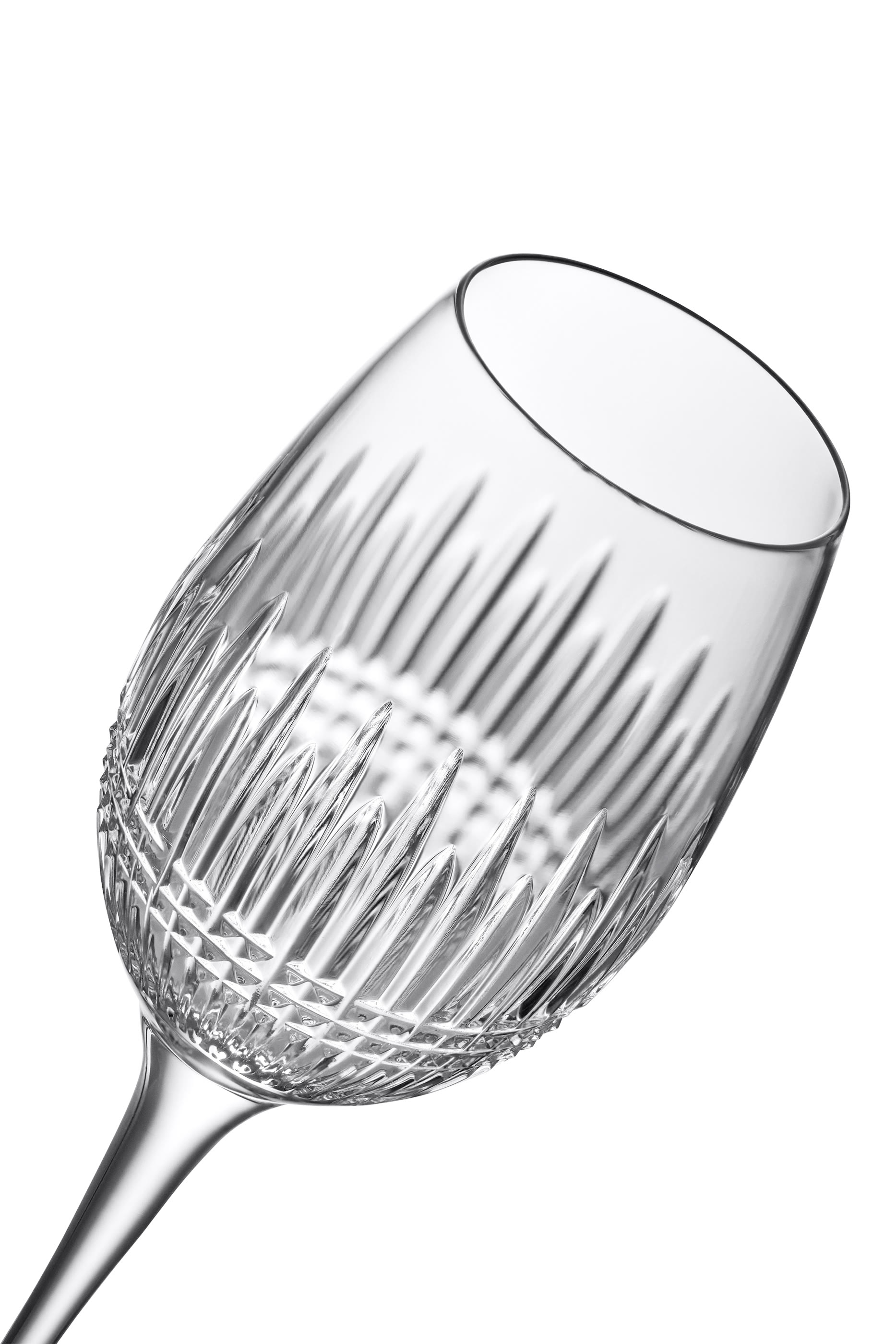 طقم كؤوس مشروبات فاخرة ليسمور اسنس بنقشة ماسات، قطعتين