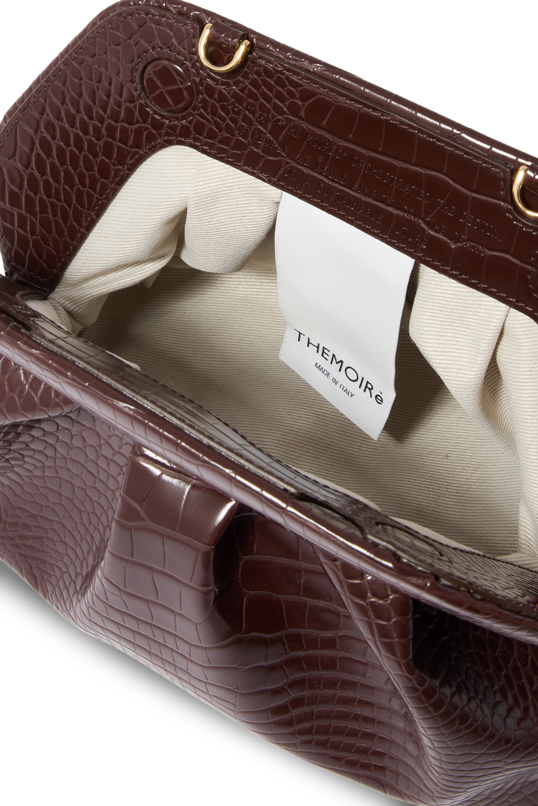 كلاتش تيا بنقشة جلد تمساح