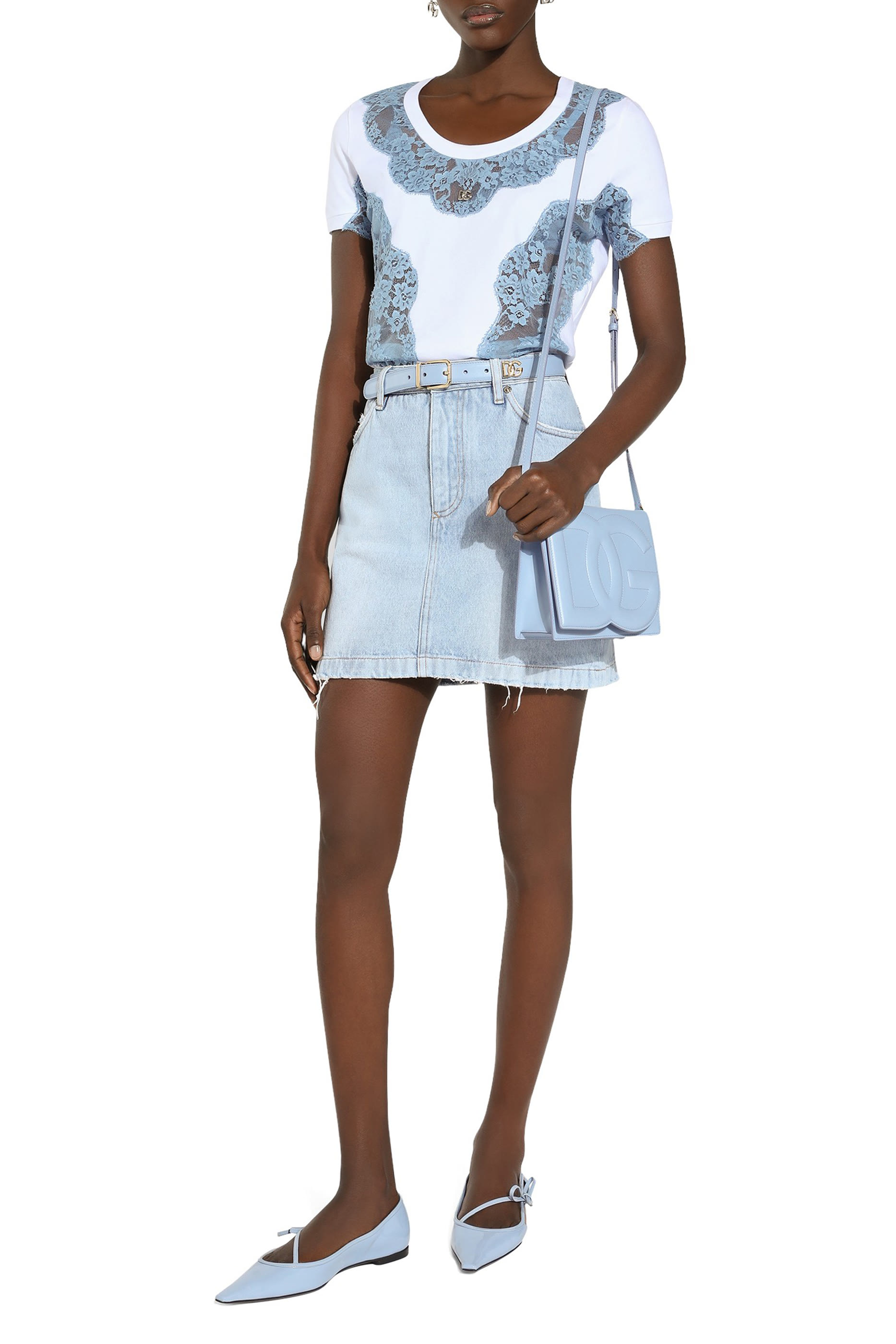 حقيبة كروس بودي بشعار الماركة جلد عجل