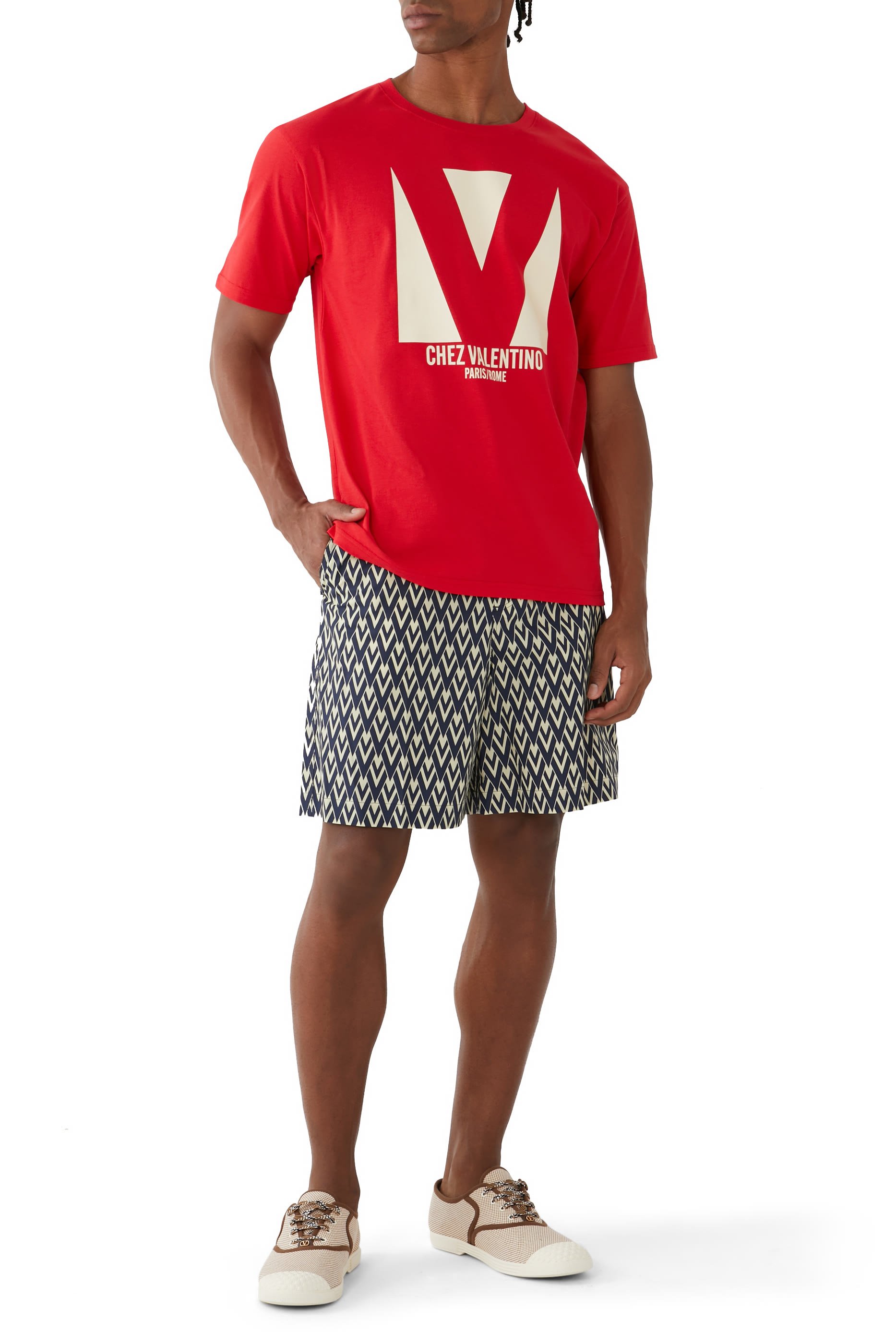 تيشيرت بطبعة شي فالنتينو قطن