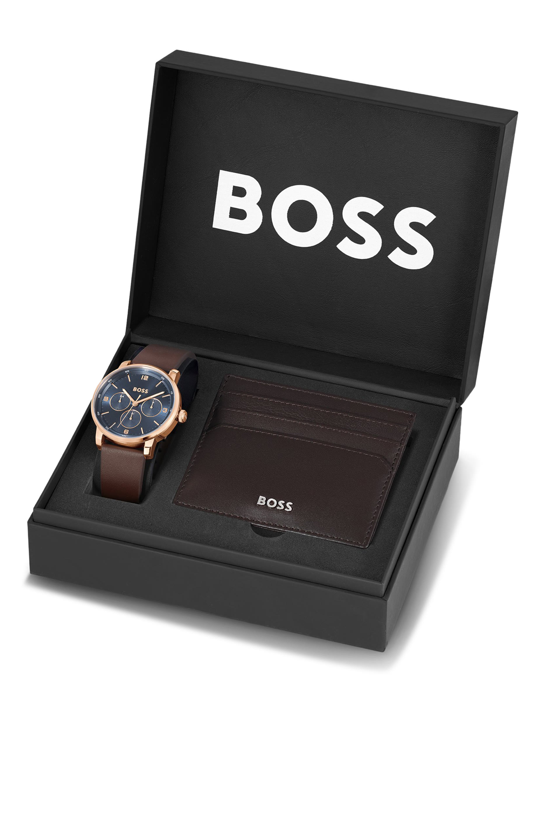 مجموعة هدايا ساعة وحافظة بطاقات