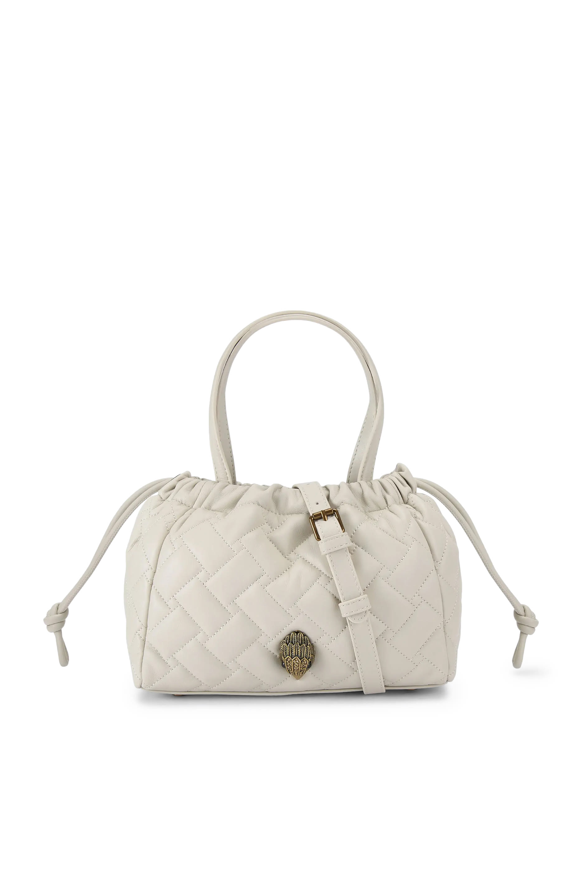 حقيبة يد كنسينغتون صغيرة بأربطة تضييق وشعار الماركة