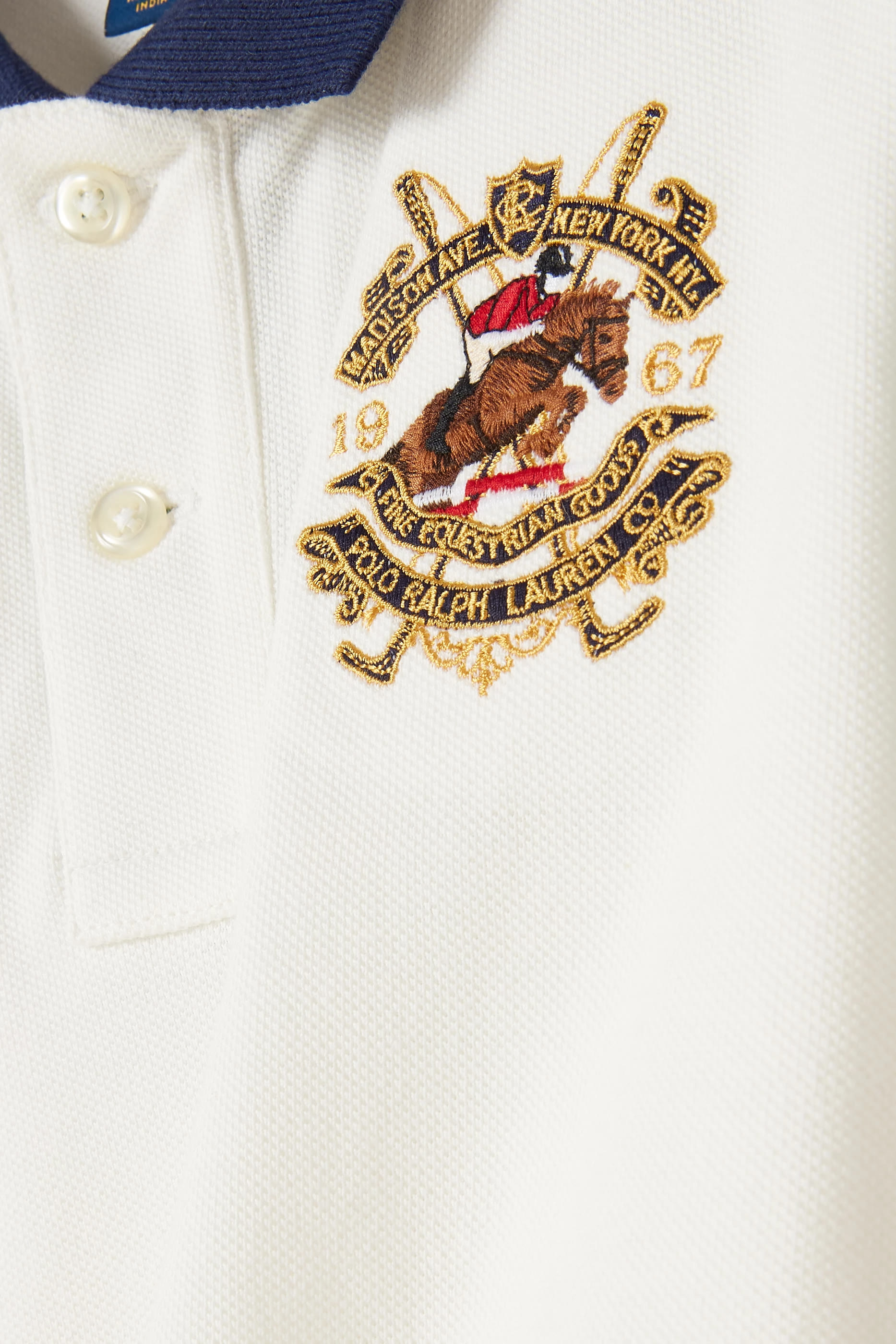 قميص بولو مقسم بألوان قماش شبكي للأطفال