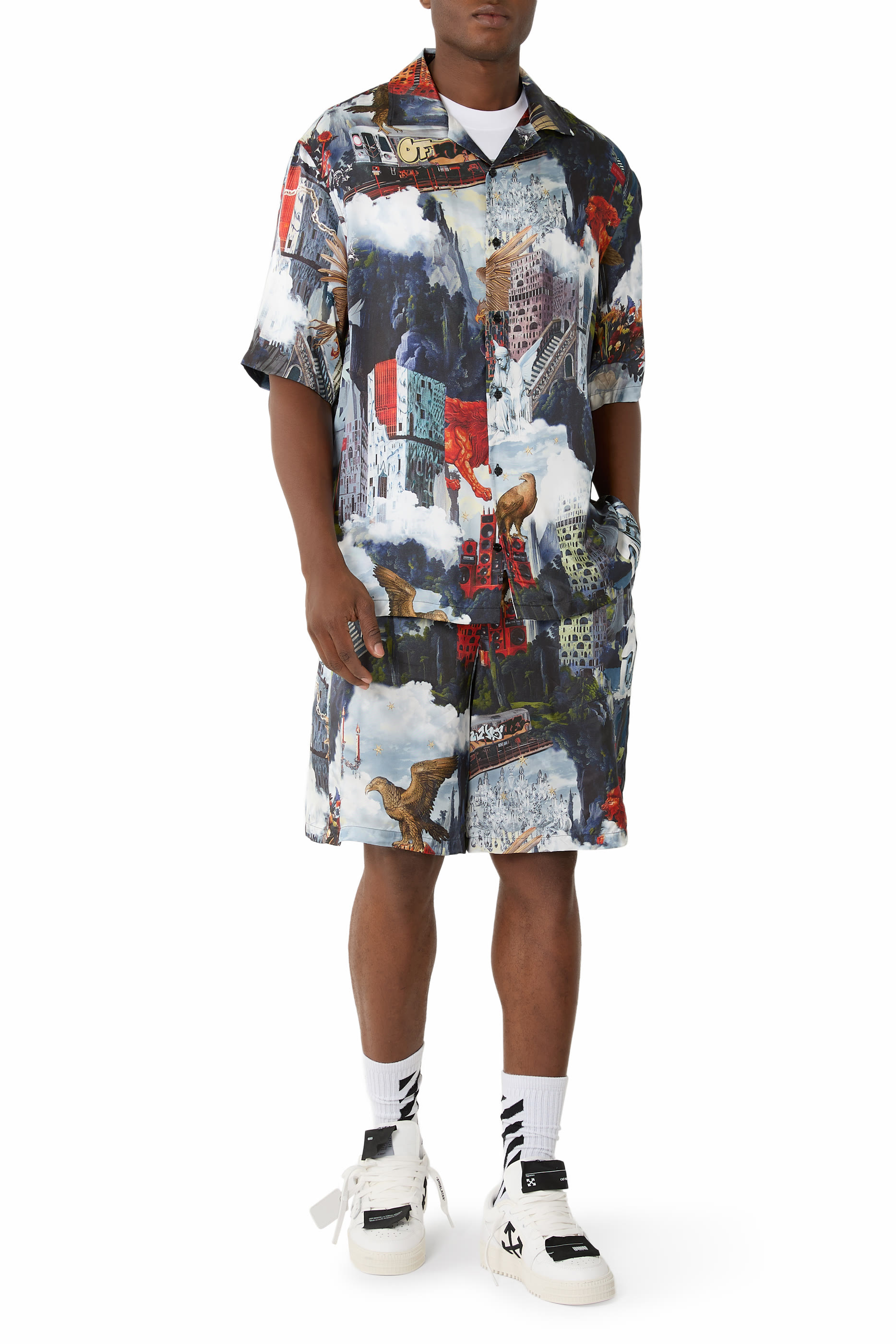 شورت بولينج فيسكوز بنقشة