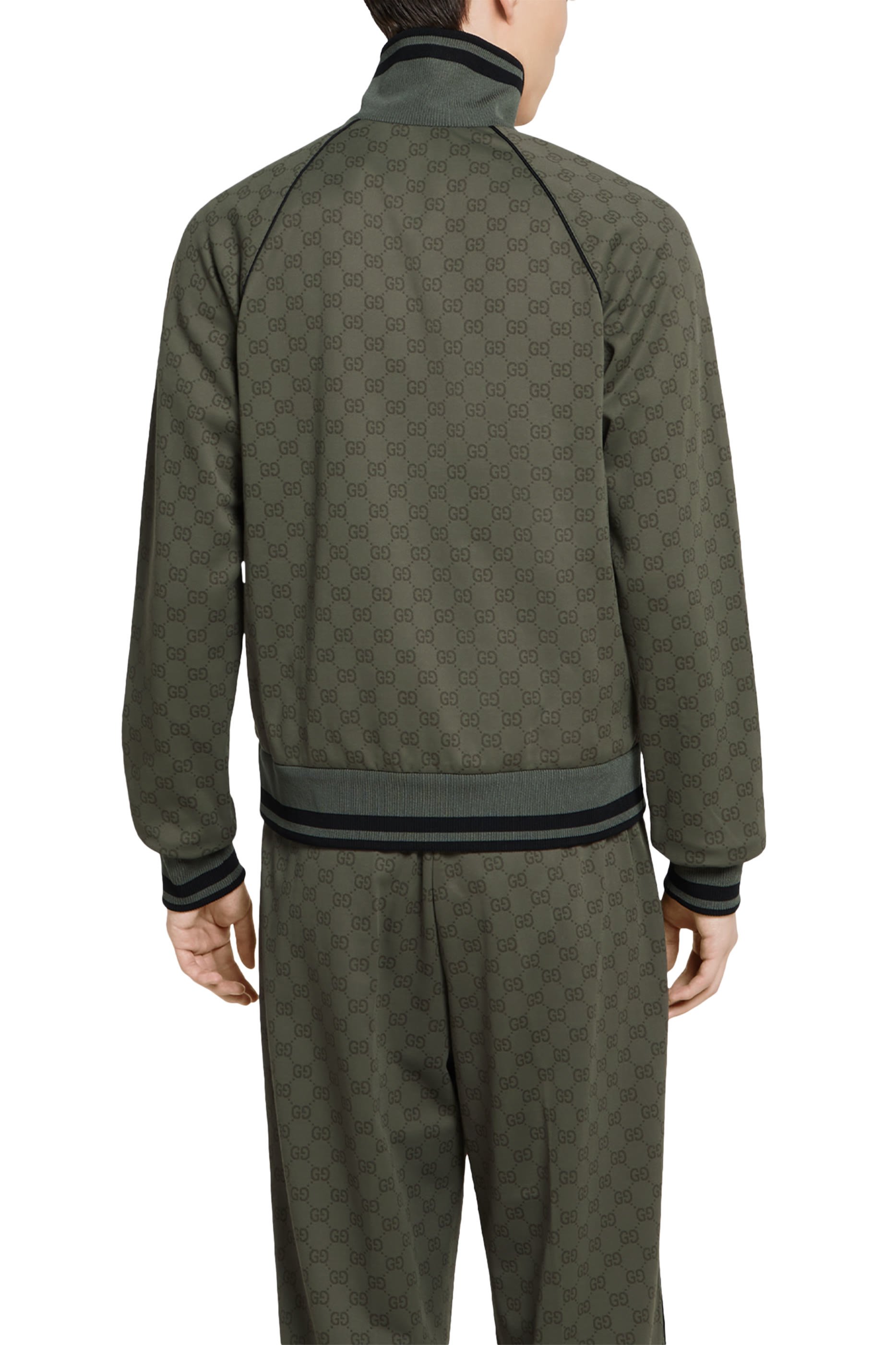 جاكيت بسحاب جيرسيه جاكار بنقشة حرفي شعار الماركة