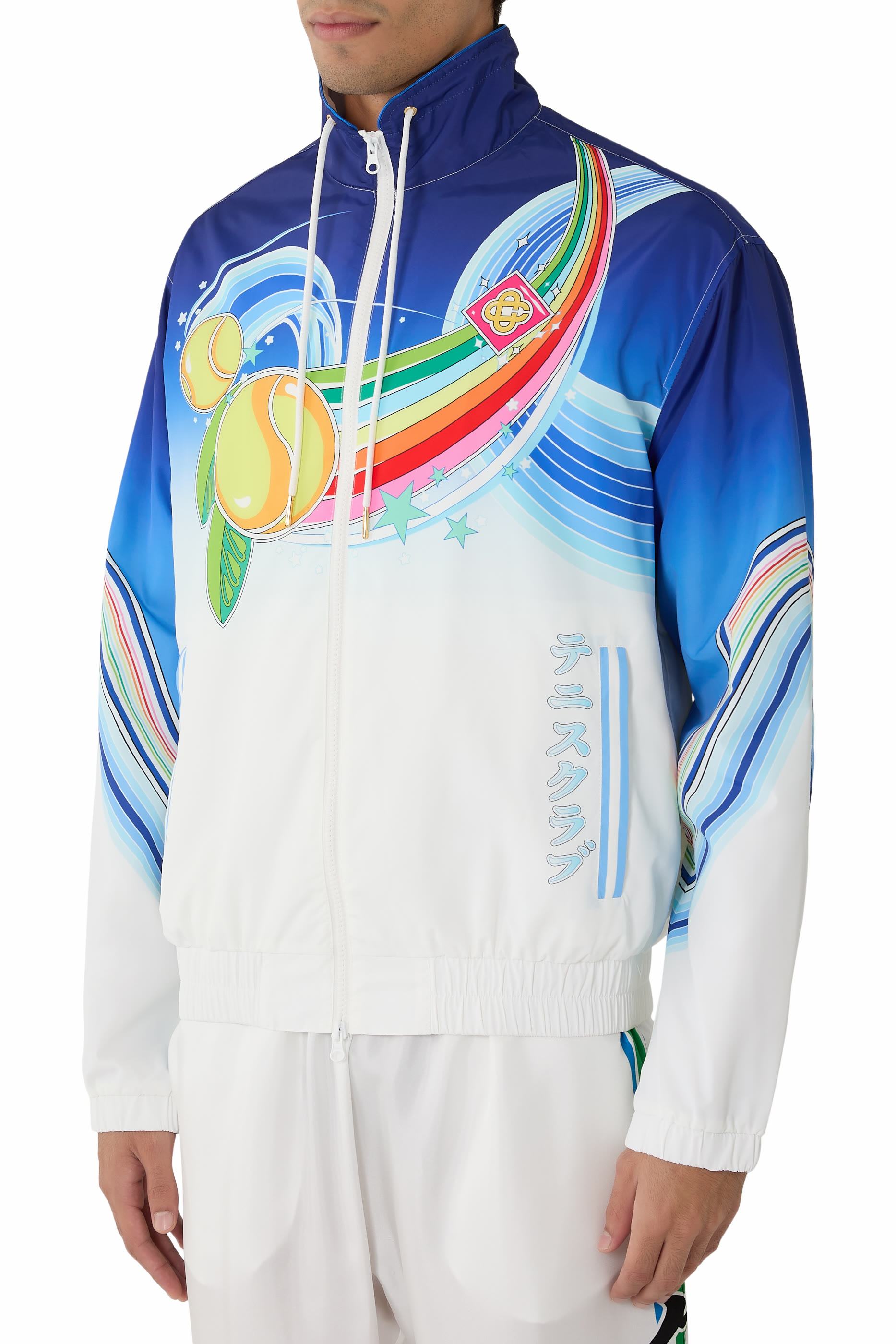 Printed Poly Taffeta Jacket 