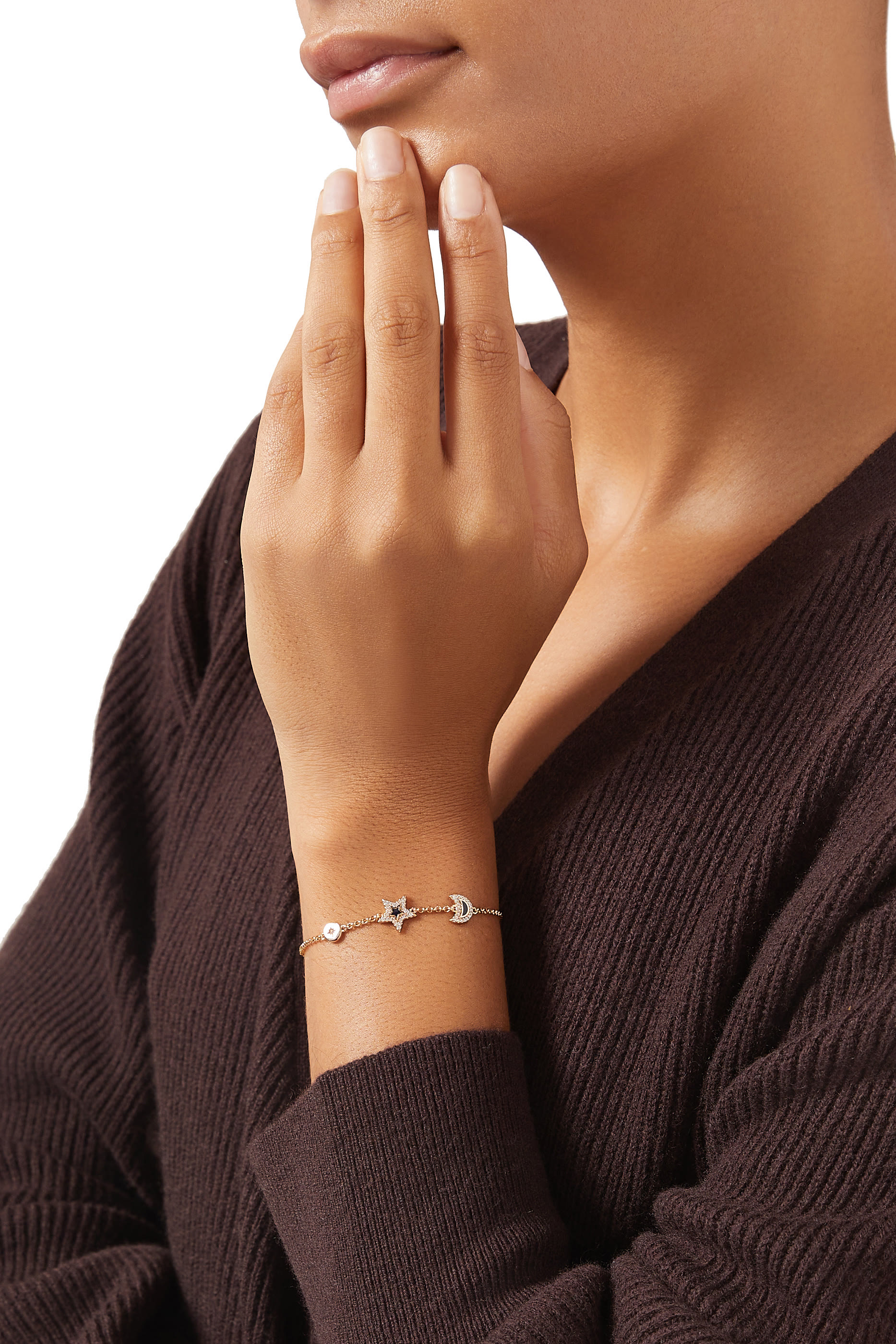 سوار بحلي بتصميم نجمة وهلال نحاس