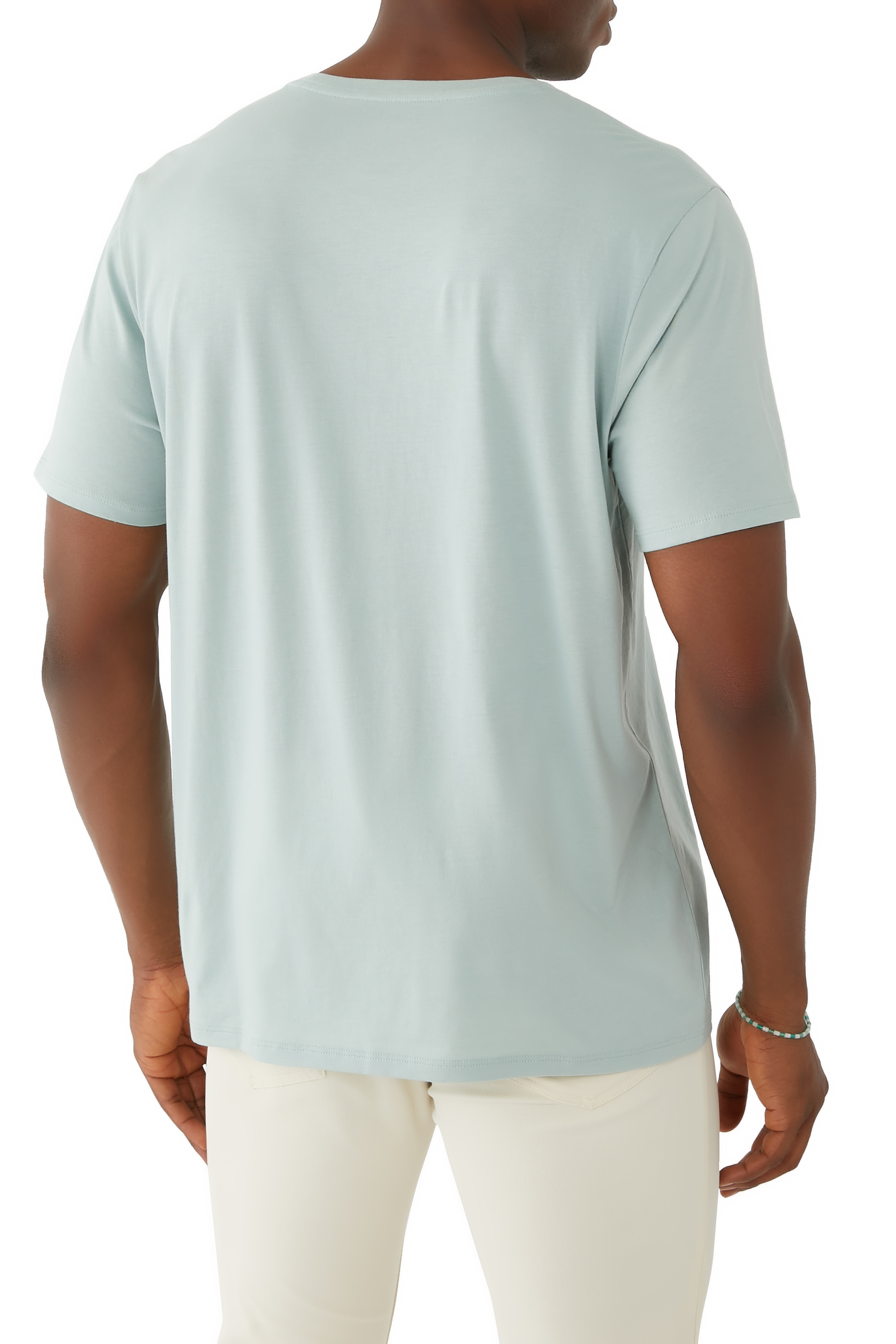 تيشرت بياقة ضيقة قطن بيما