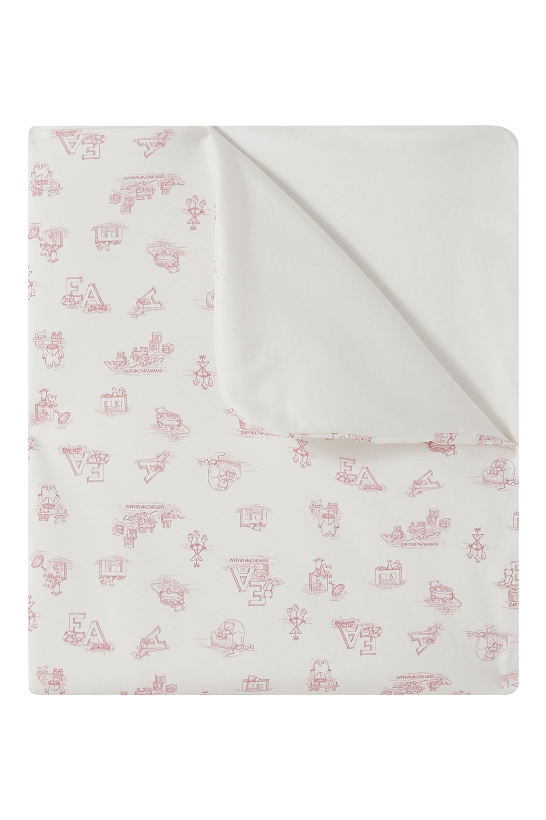 بطانية بنقشة شعار الماركة بحجم صغير للأطفال