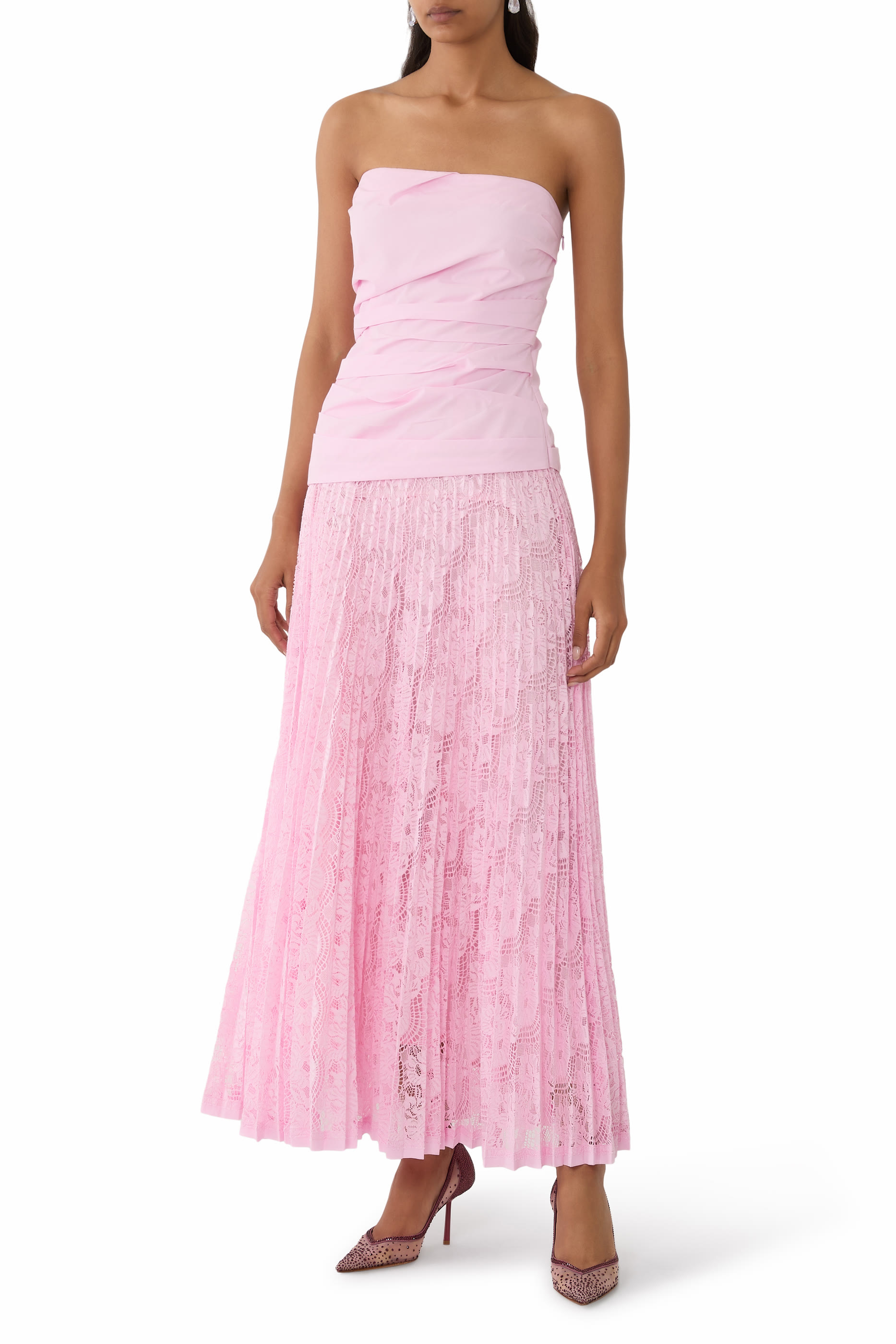 حذاء نيكول 80 كلاسيكي بسير خلفي مرصع بكريستال