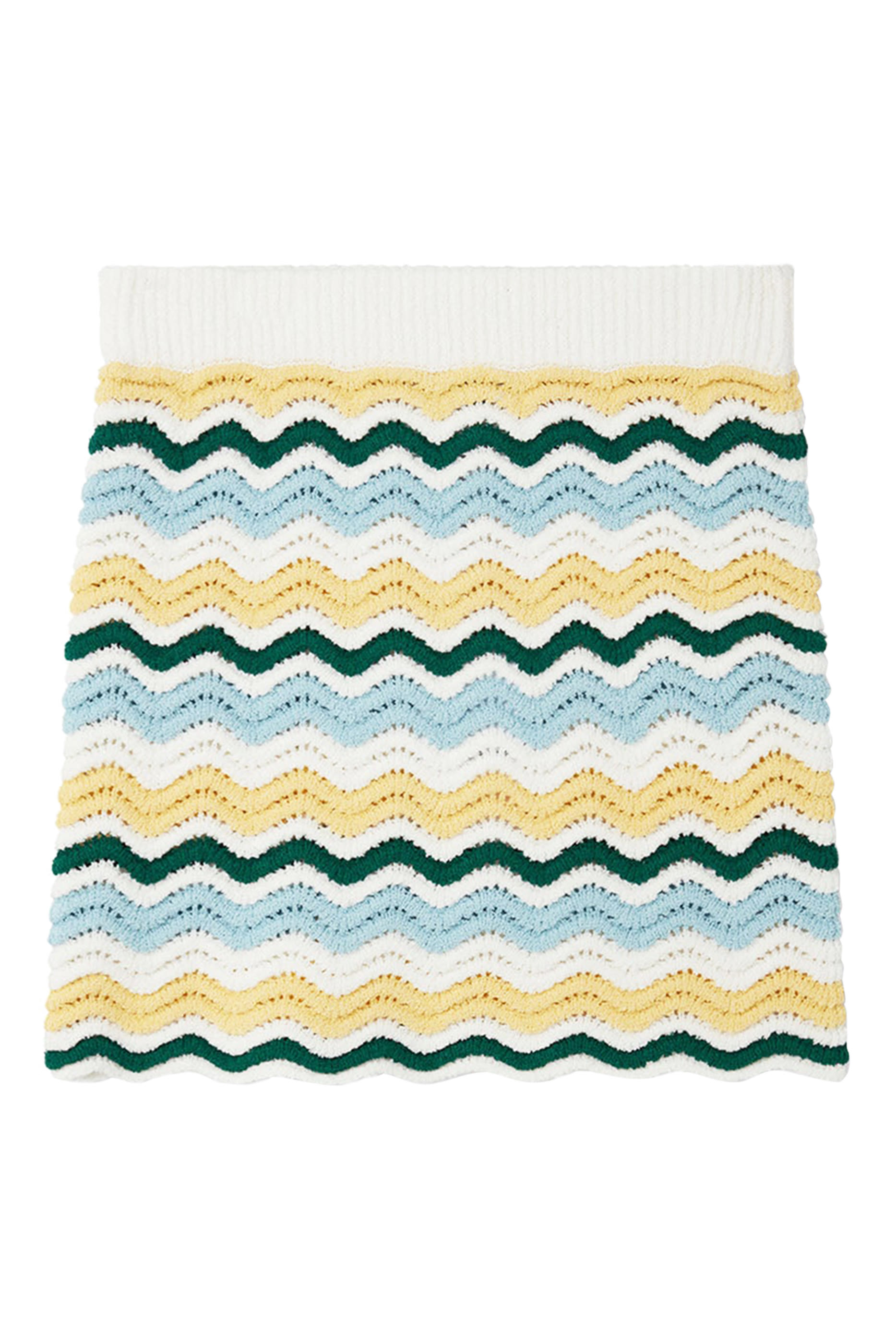 تنورة بنقشة مموجة بوكليه