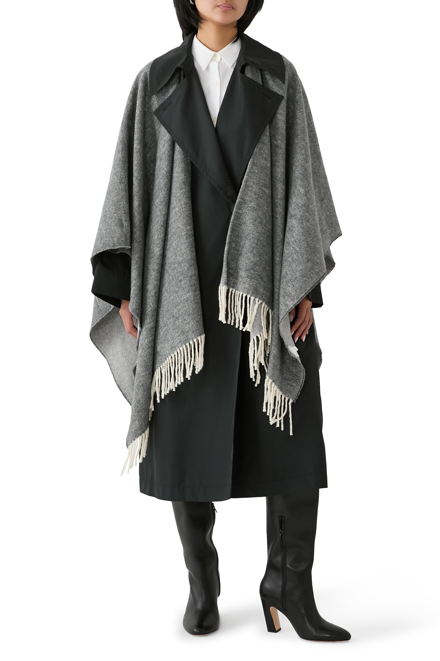 بونشو كشمير وقطن ناعم معاد تدويره