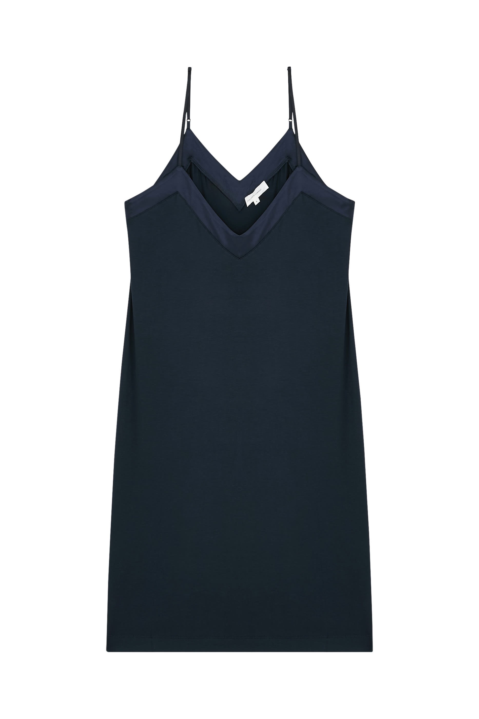 فستان نوم جيرسيه بحافة ستان