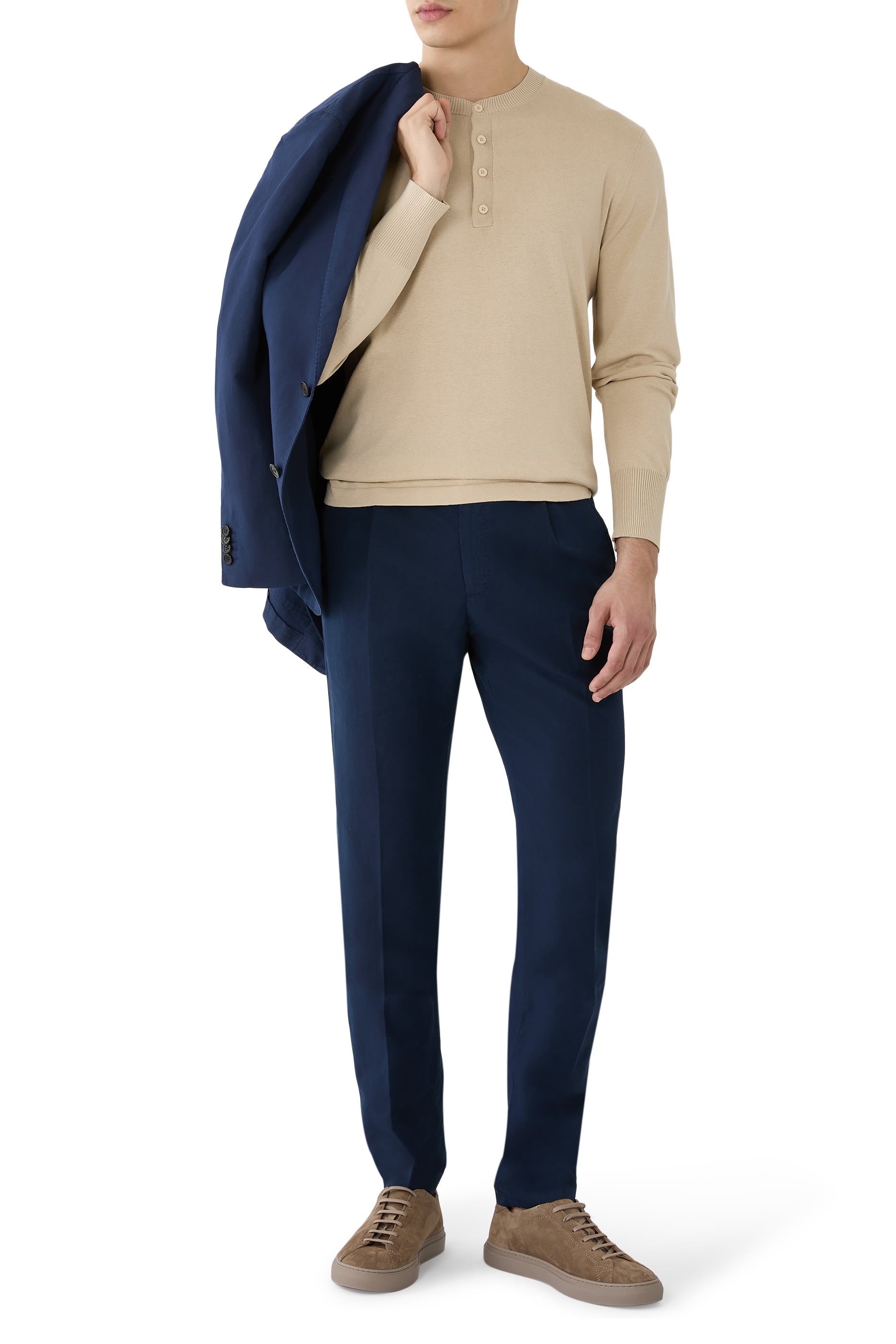 قميص دولتون هينلي منسوج