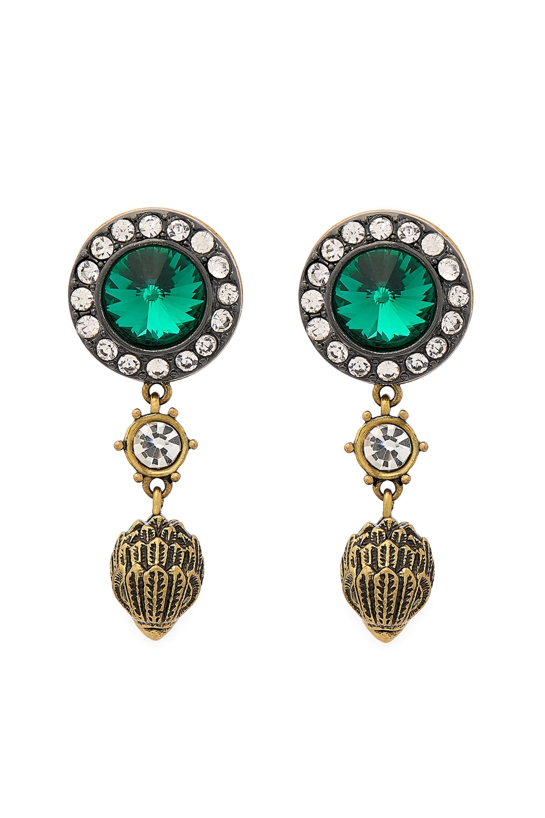 أقراط أوكتافيا بحلية شعار الماركة