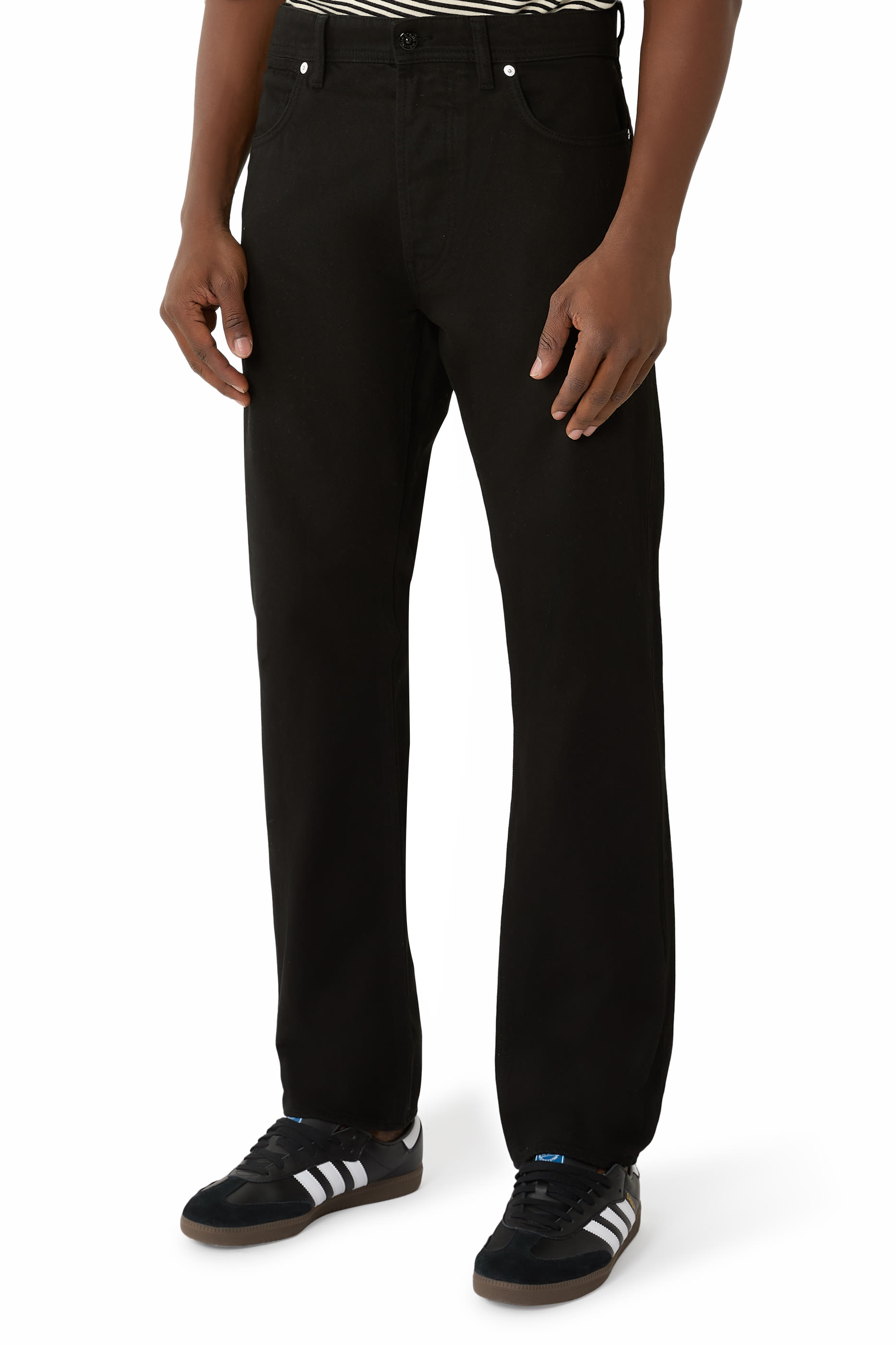 بنطال جينز بقصة مستقيمة دنيم