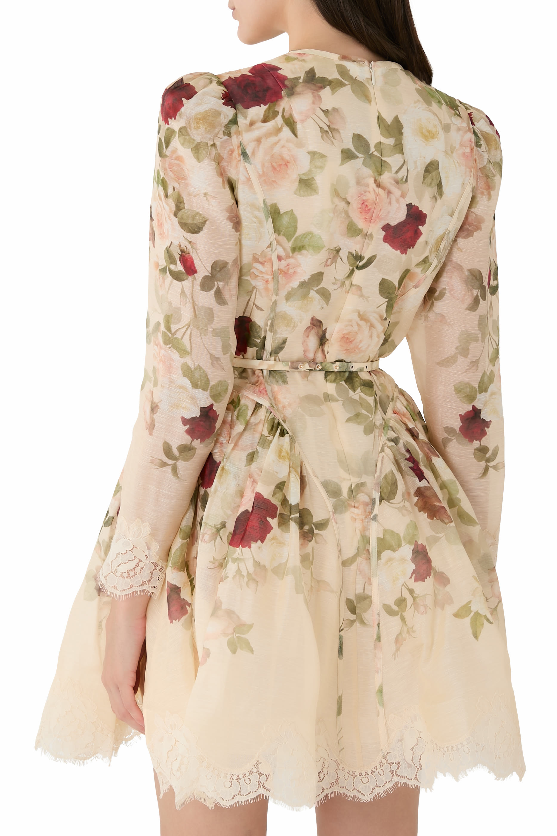 فستان هيبنوتيك قصير بحافة دانتيل