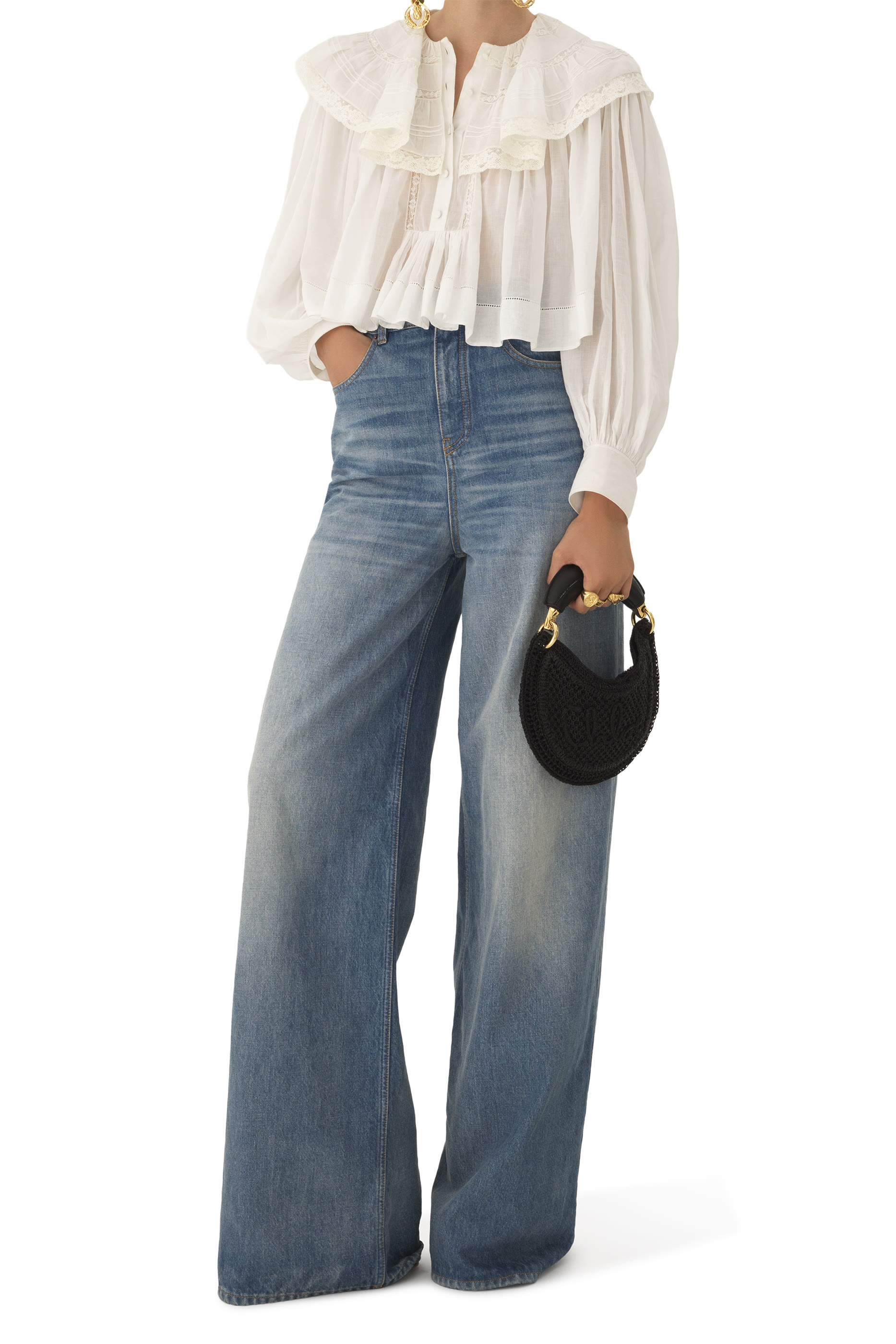 حقيبة هوبو سامر صغيرة بتصميم مقوس 