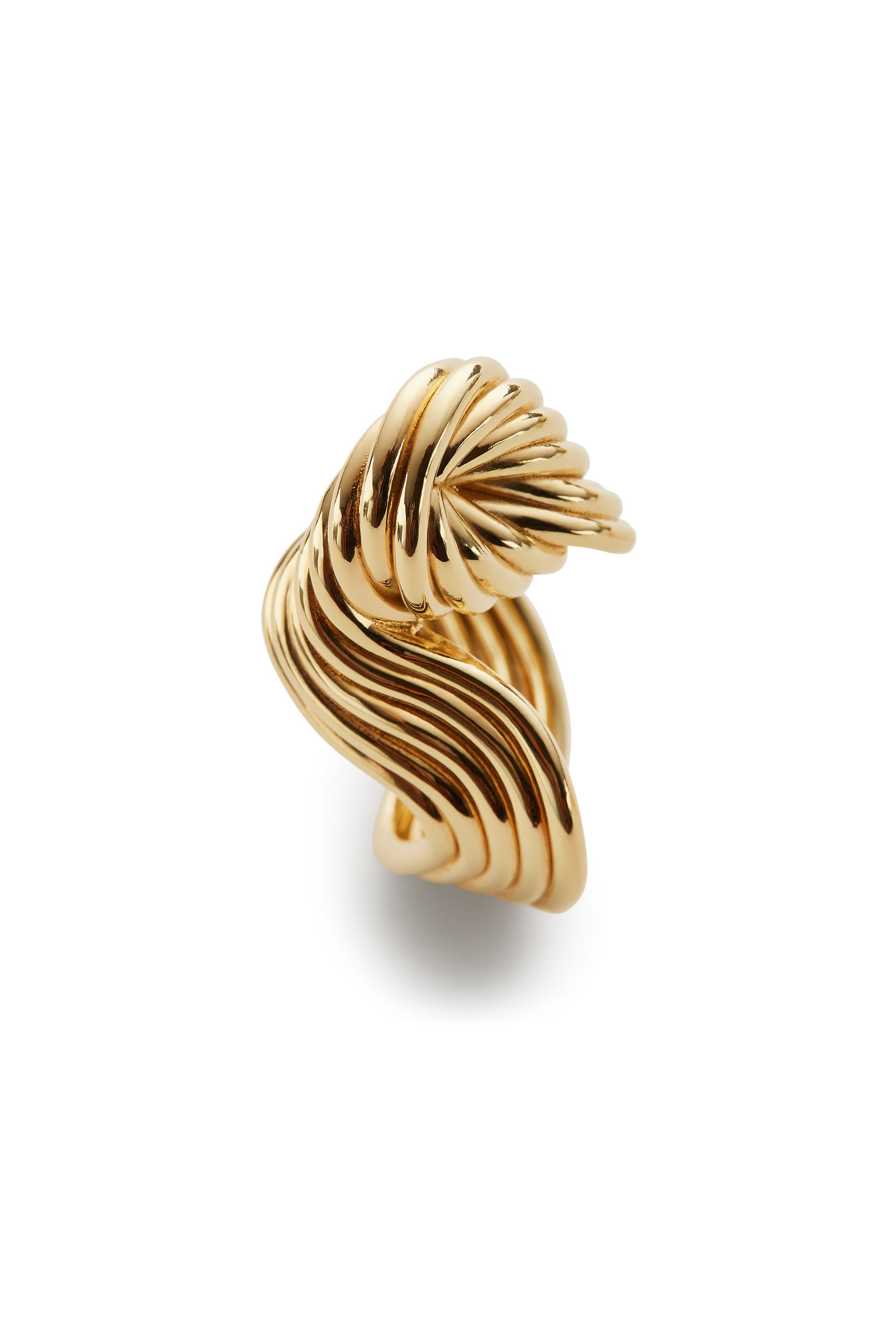 خاتم سلايس، فضة استرلينية مطلية بذهب عيار 18