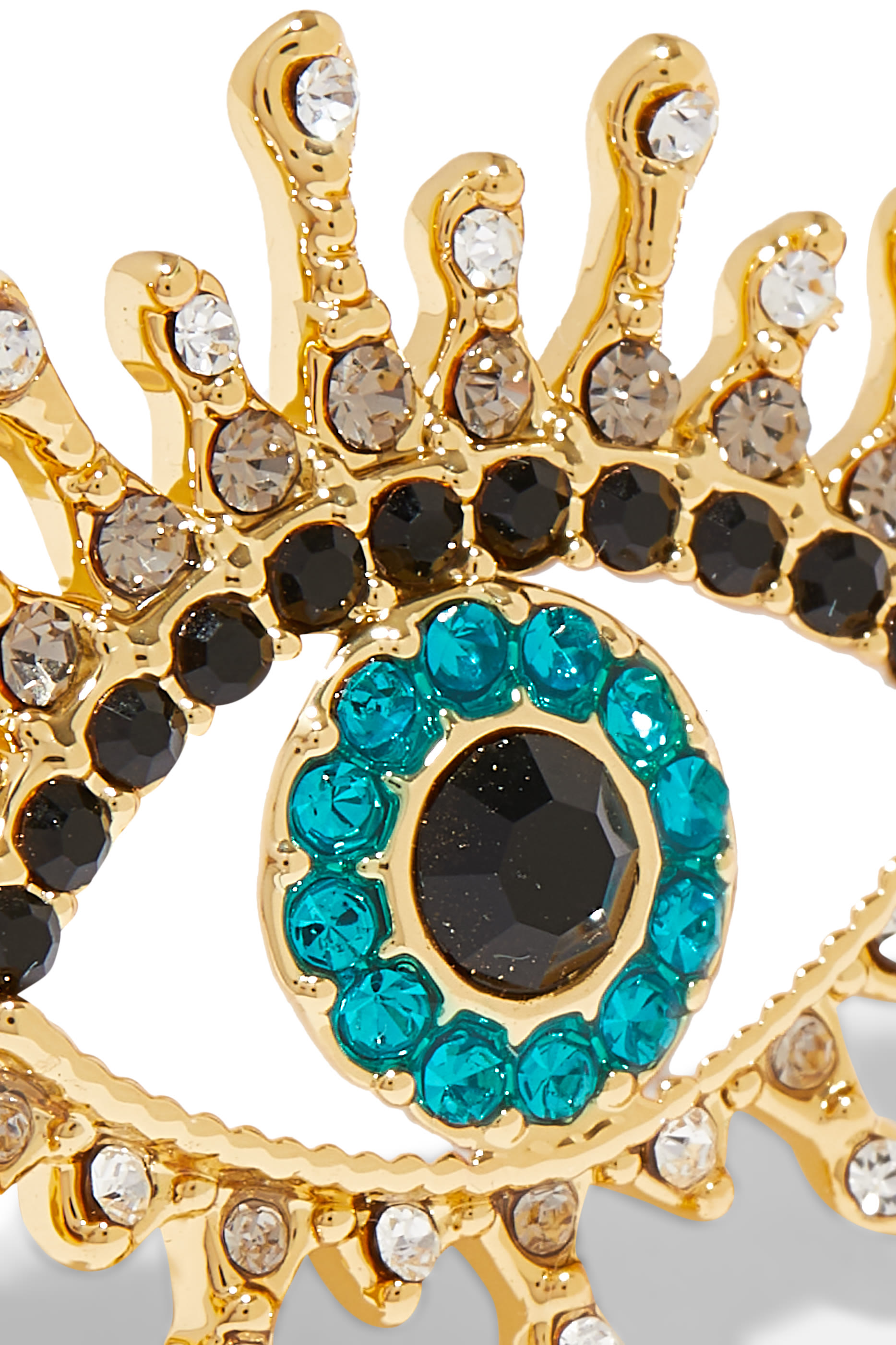 خاتم بتصميم عين مرصعة بالكريستال