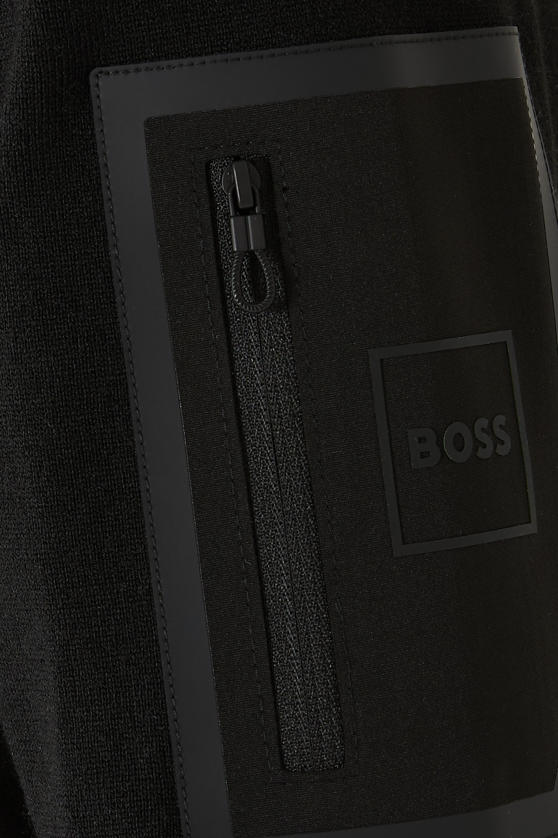 جاكيت هايبيرد بأكمام بجيب بسحاب 