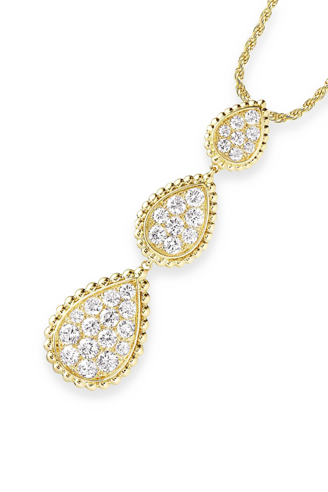 Serpent Bohème Pendant Necklace, 18K Yellow Gold & Diamond