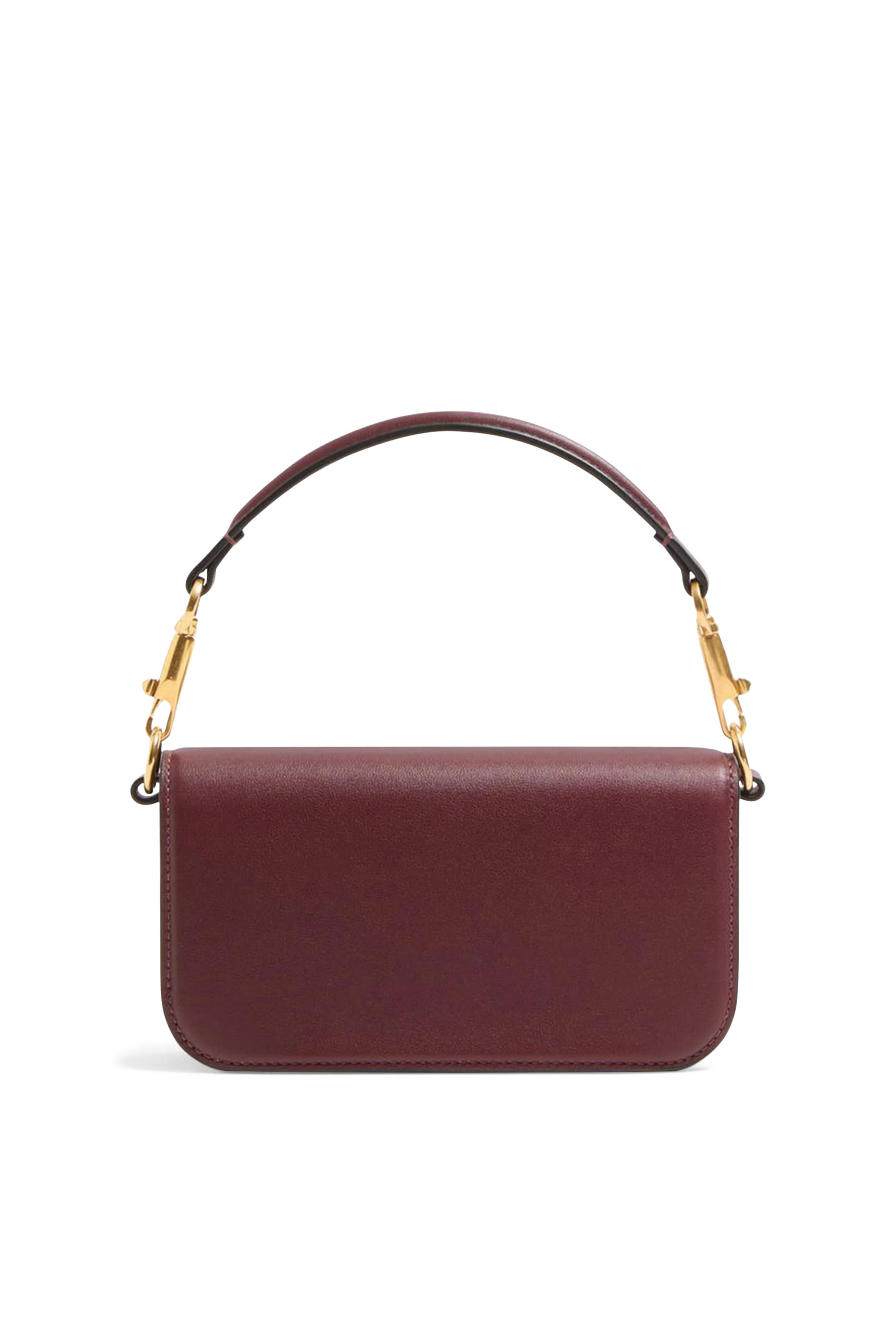 حقيبة كتف لوكو صغيرة بحلي شعار الماركة المرصعة بأحجار