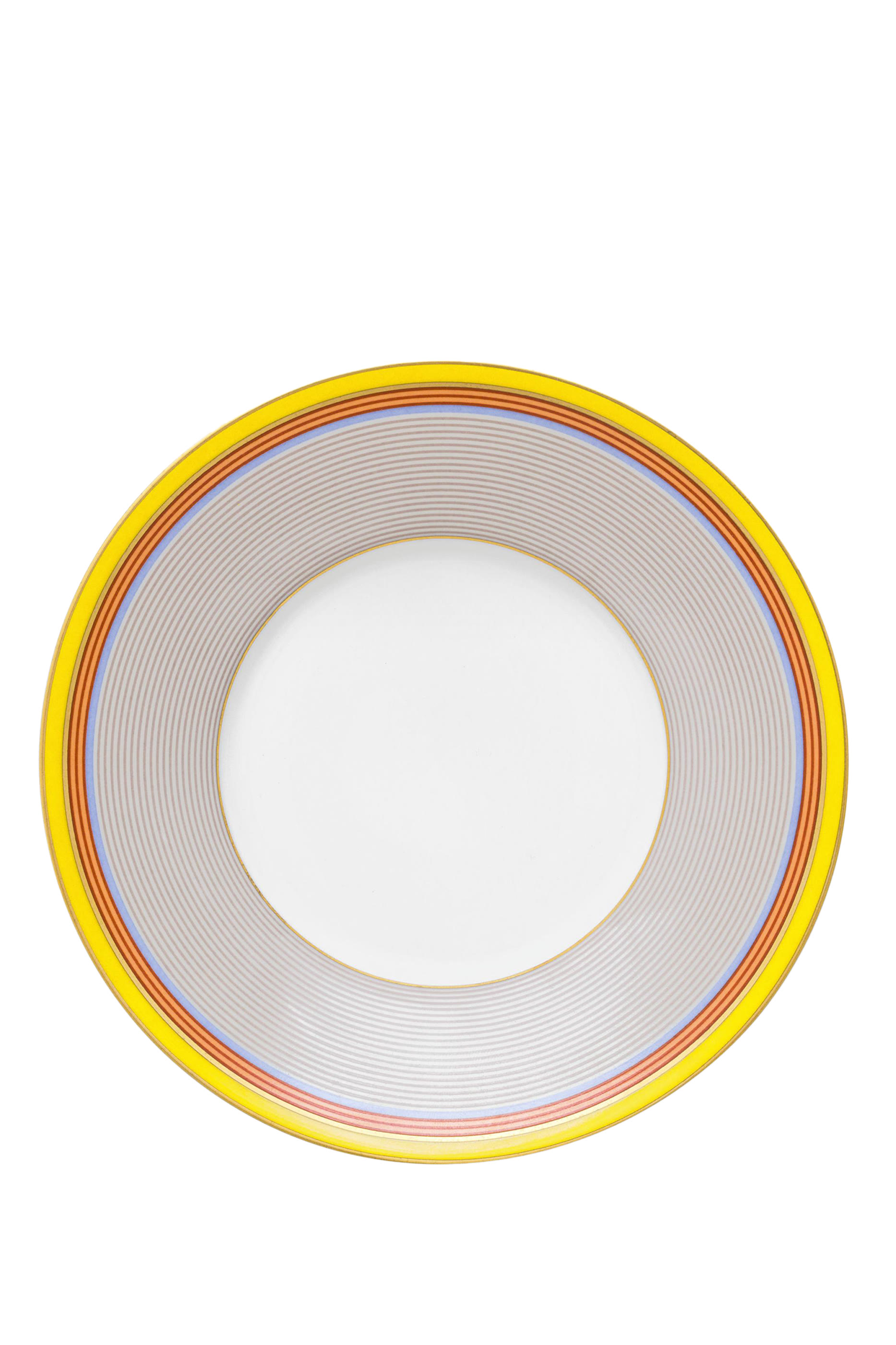 طبق وفنجان شيك بنقشة مخططة