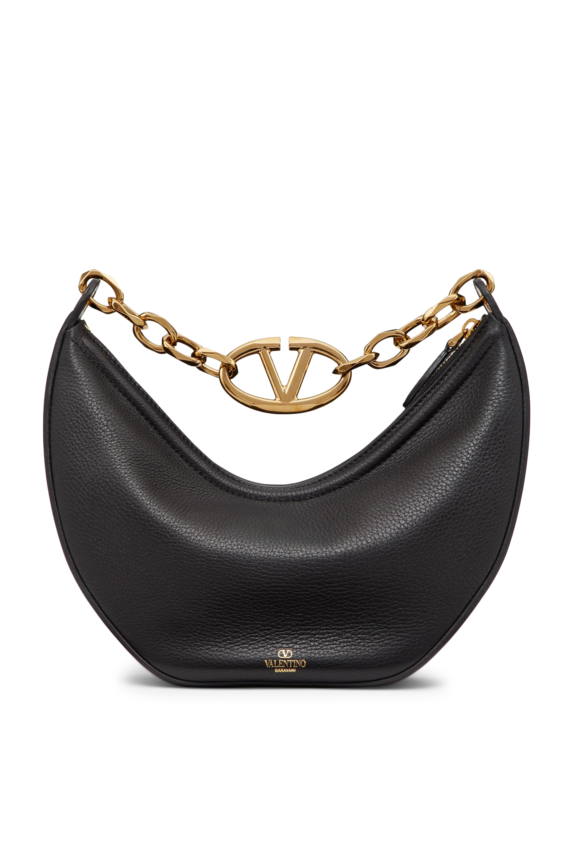 حقيبة هوبو مون صغيرة بشعار V