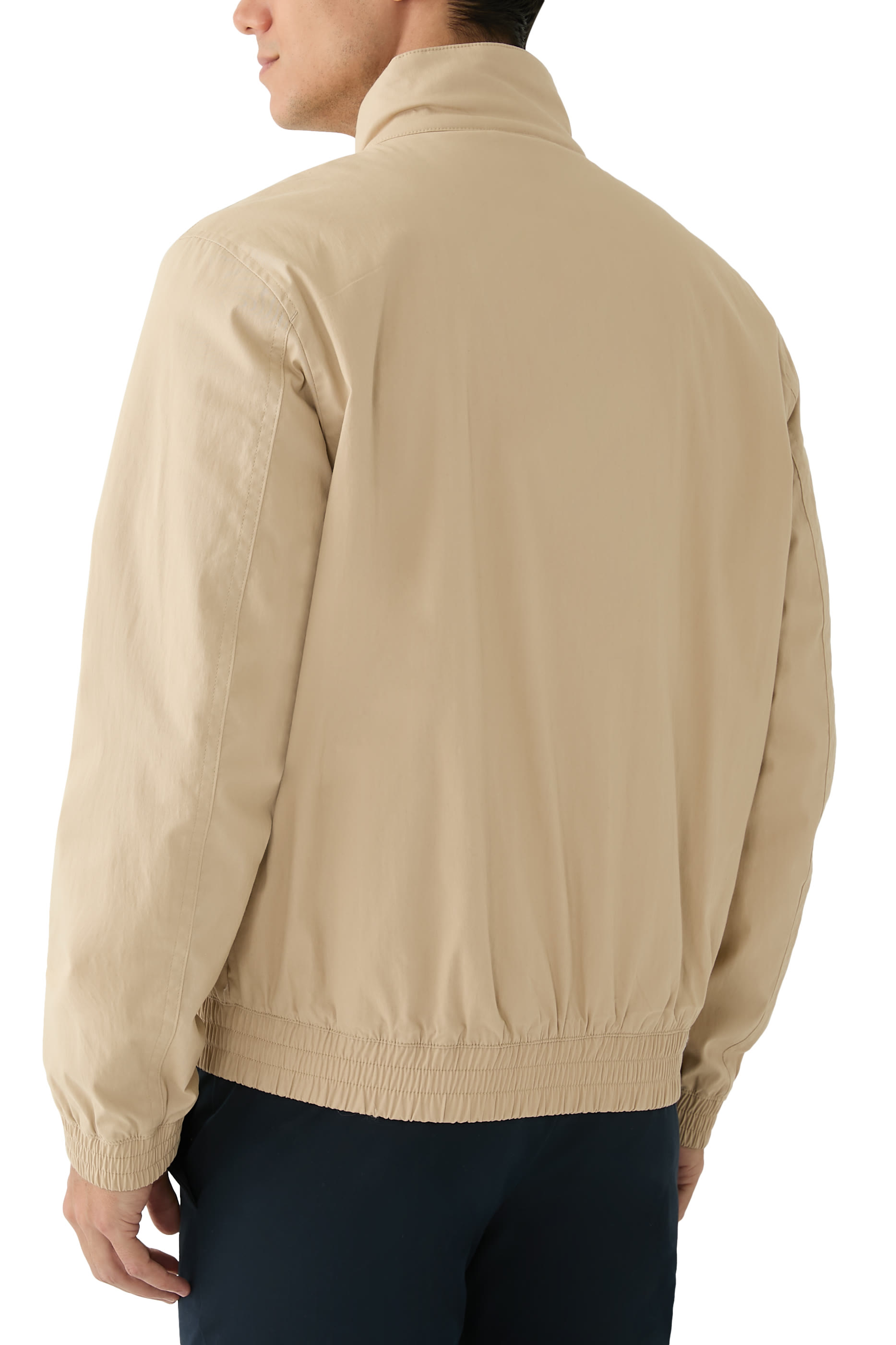 جاكيت مزين بحروف شعار الماركة مزيج قطن