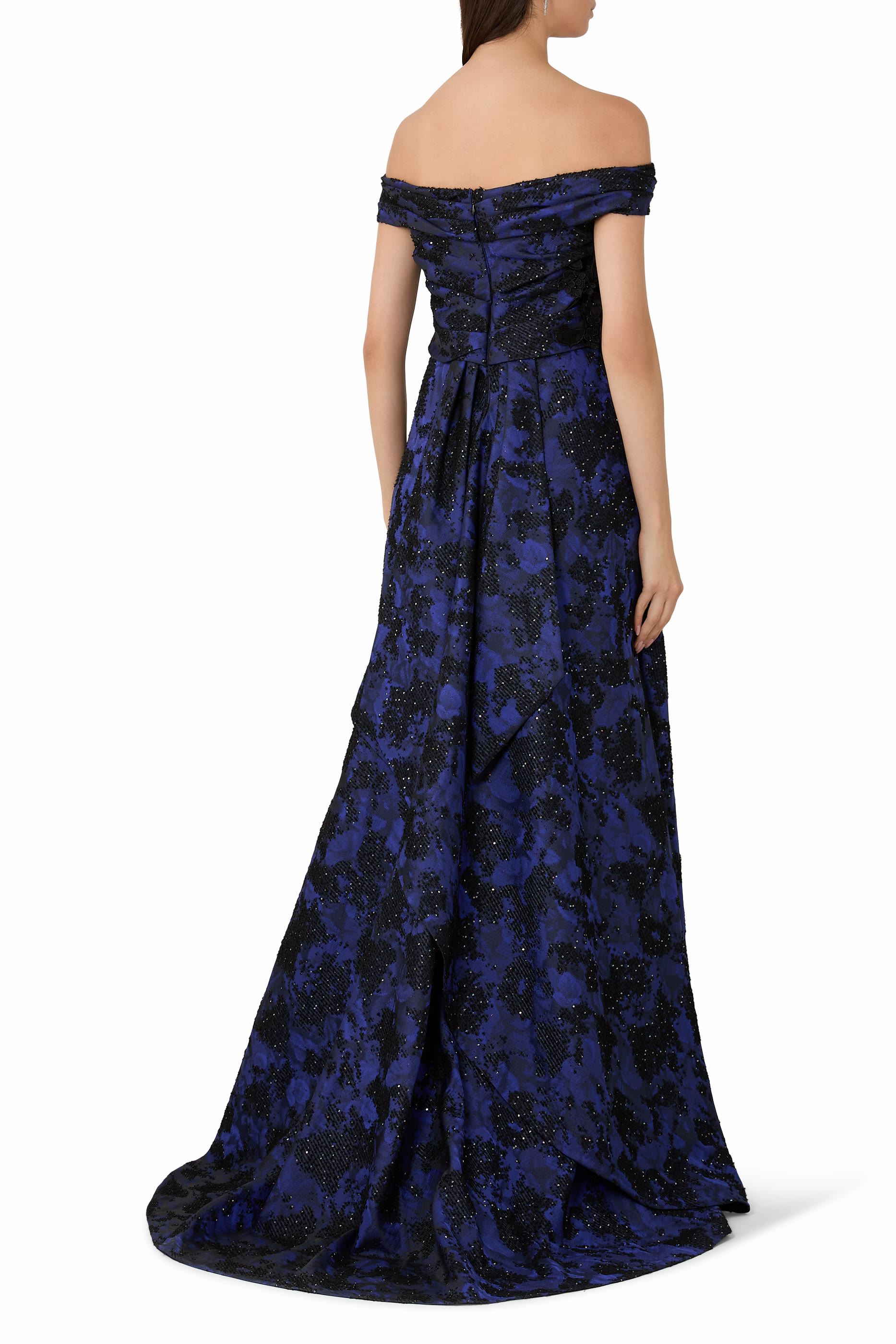 Off-Shoulder Polka Dot Dress 