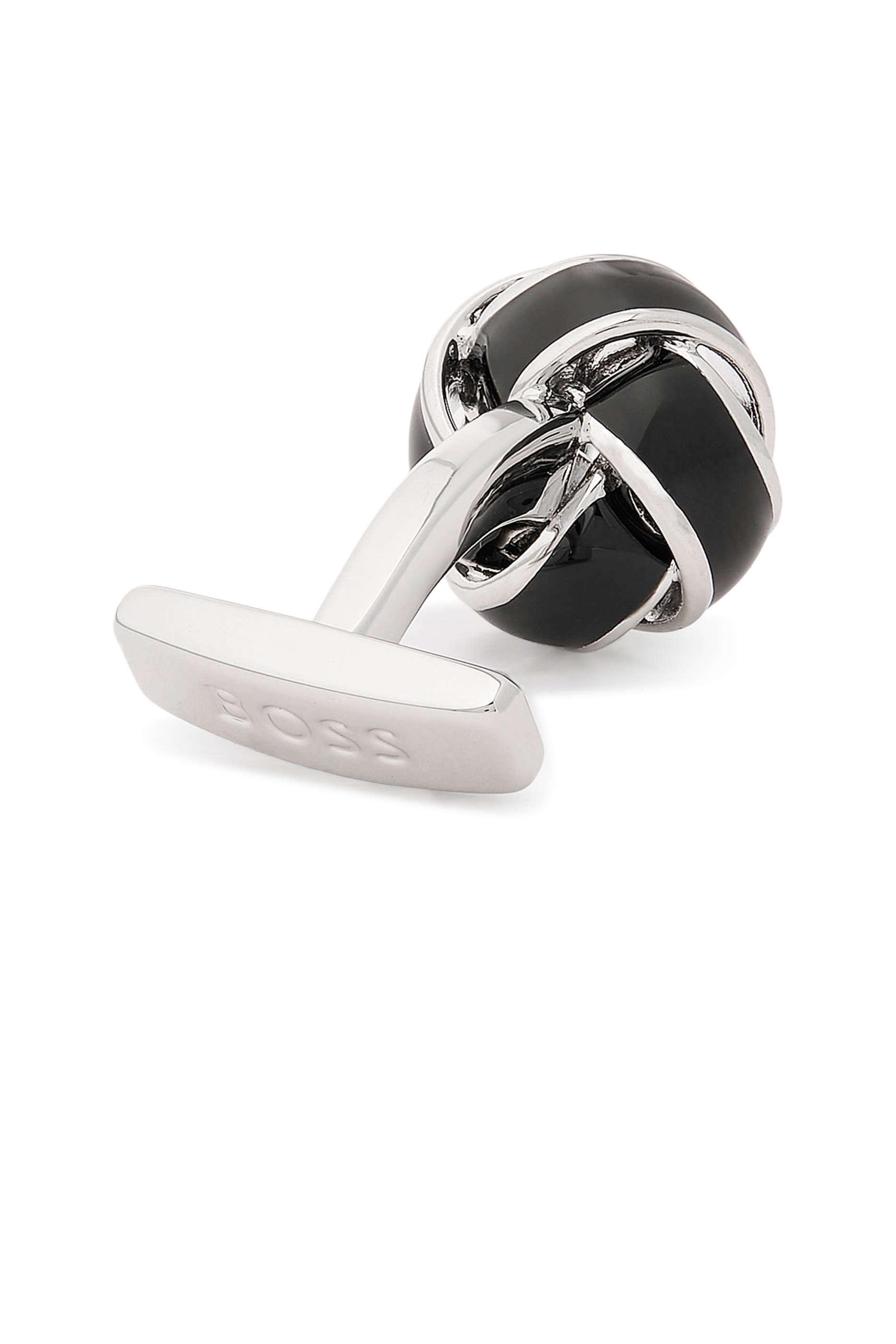 أزرار أكمام على شكل عقدة بتصميم حرف B