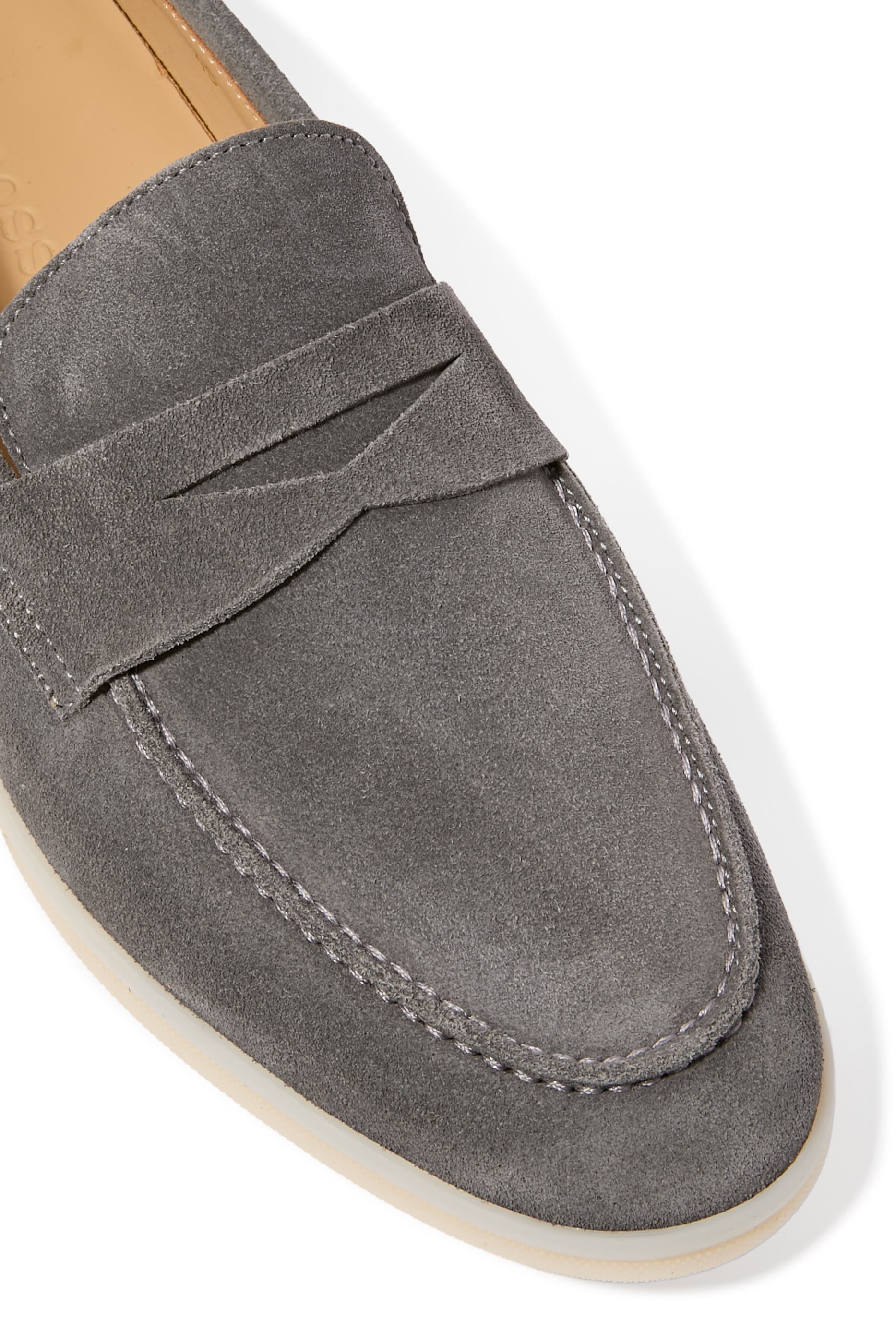 حذاء لوسيانا رمادي سهل الارتداء شمواه