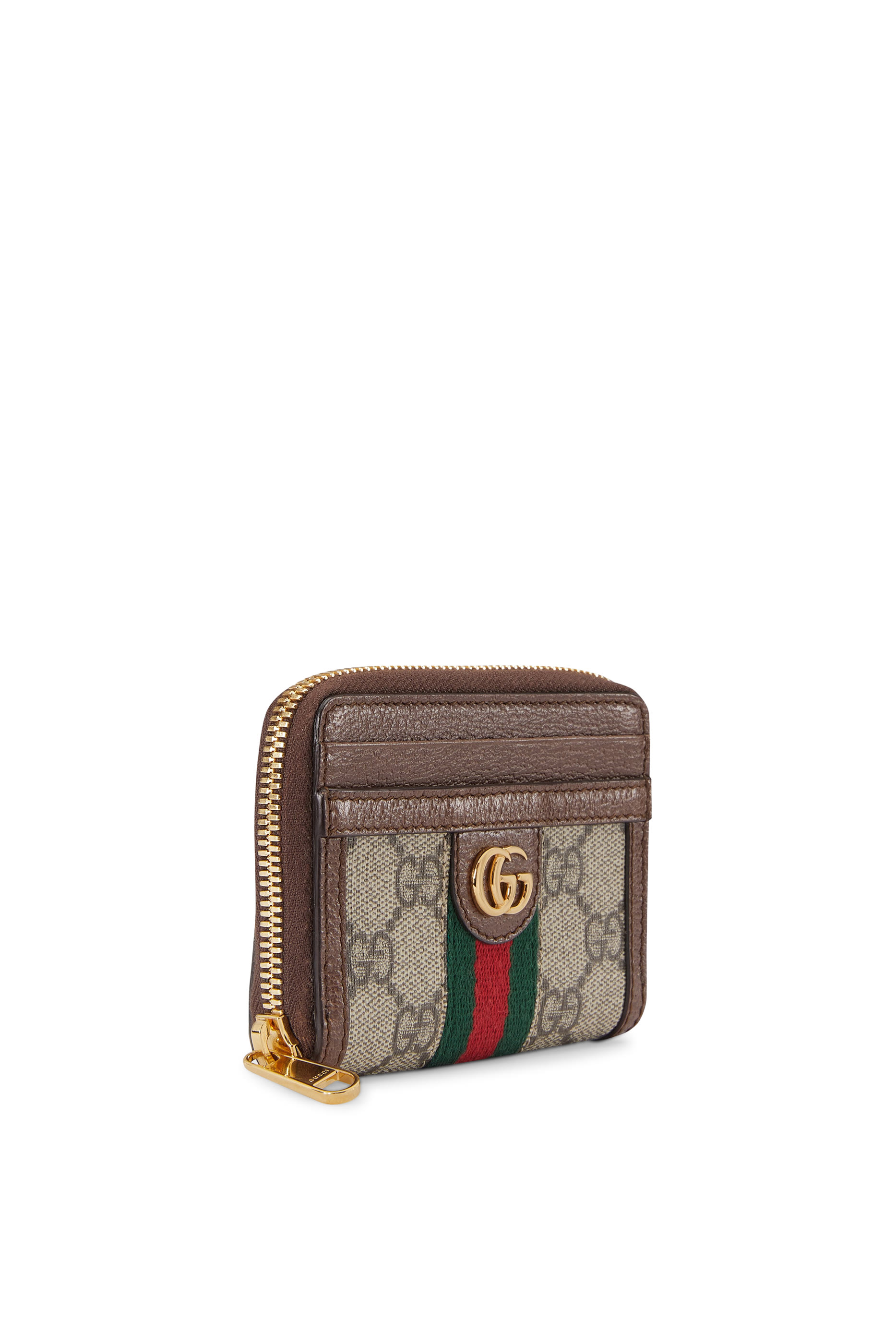 محفظة أوفيديا بتصميم حافظة بطاقات بنقشة حرفي شعار الماركة