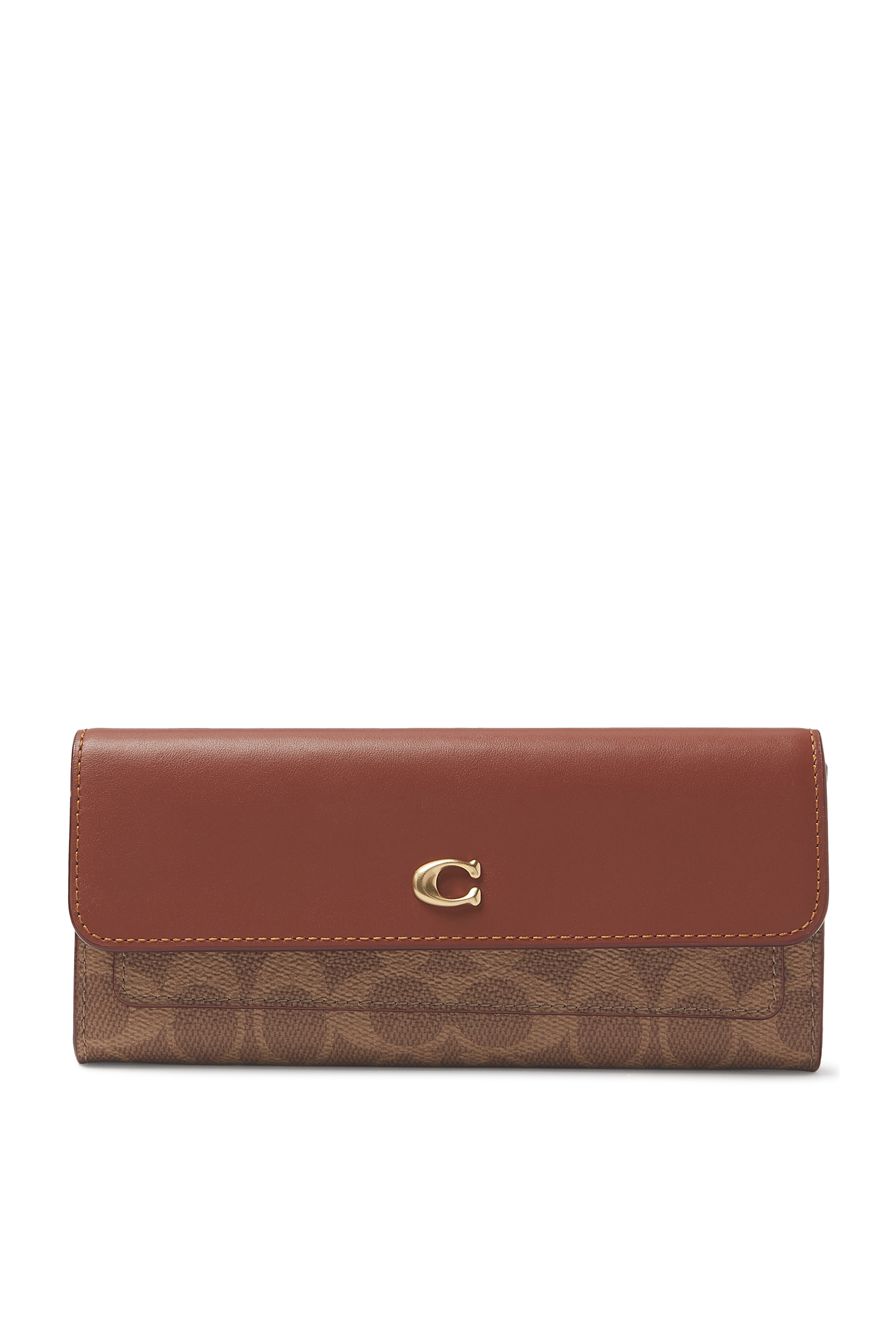 محفظة ايسنشال مستطيلة قماش قنب بشعار الماركة